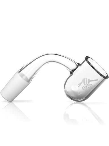 Preview pic of HONEY BEVEL BOWL QUARTZ BANGER - 90° DEGREE | YL