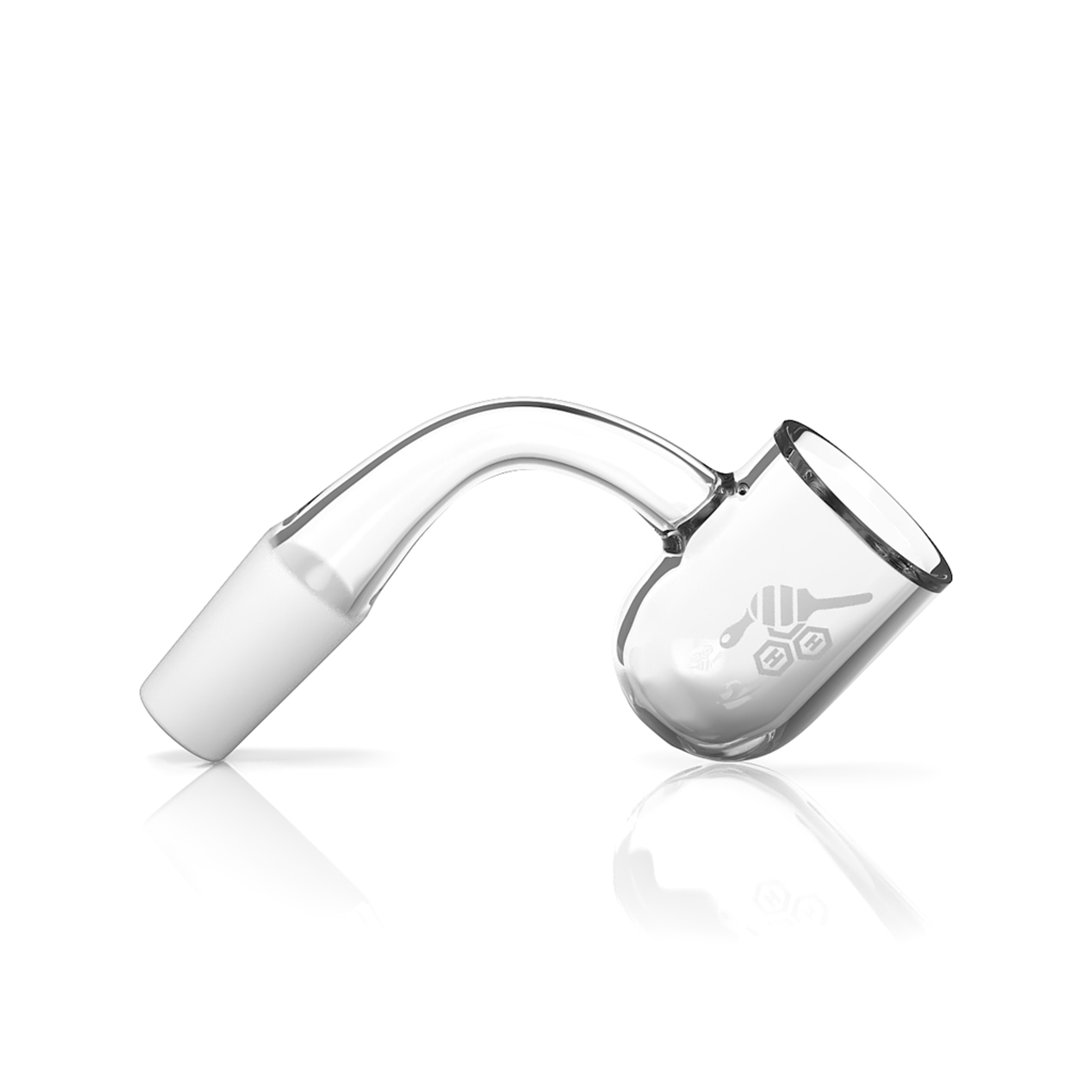 Preview pic of HONEY BEVEL BOWL QUARTZ BANGER - 90° DEGREE | YL