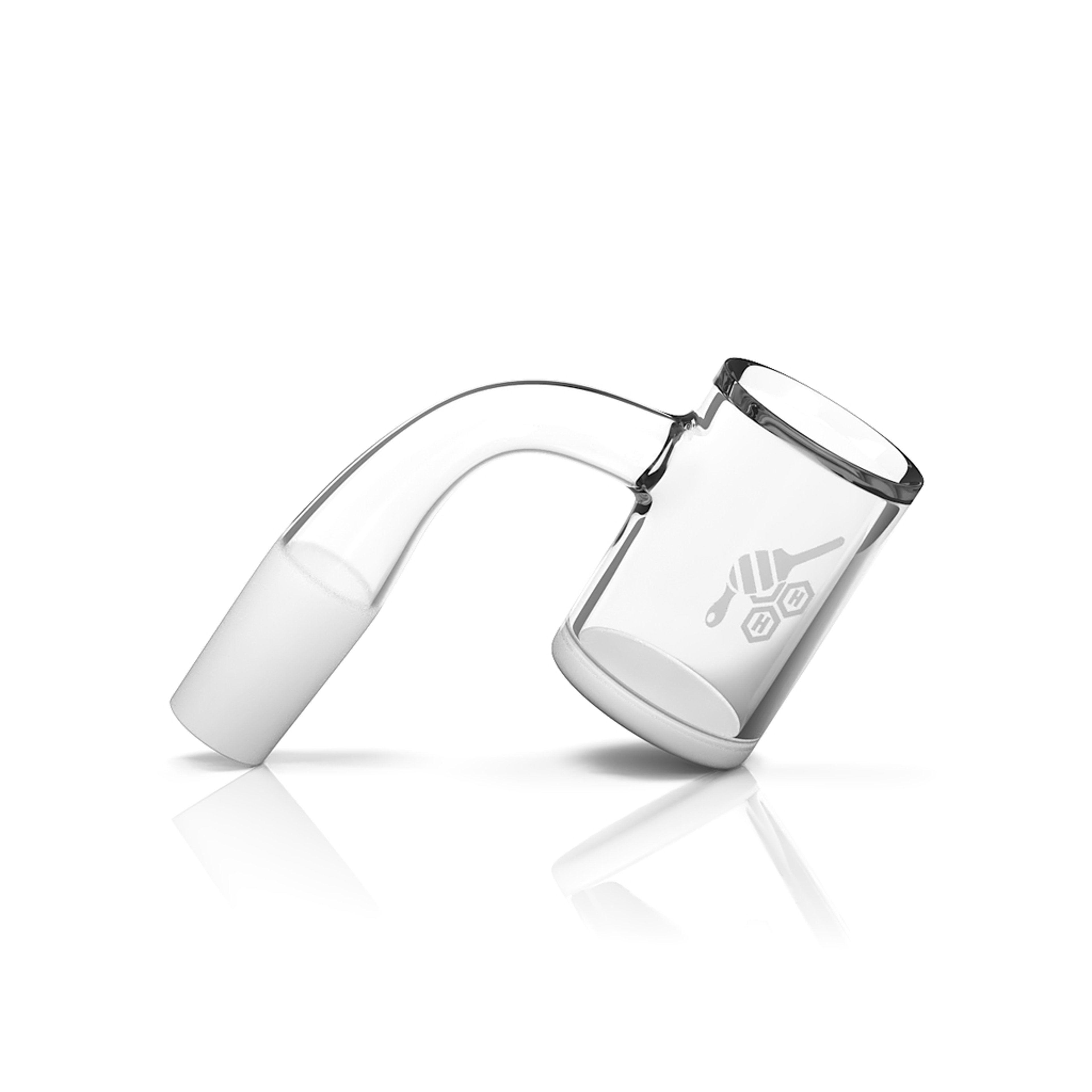 HONEY & MILK BEVEL QUARTZ BANGER - 90° DEGREE | YL image 0
