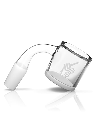 Preview pic of HONEY & MILK XL BEVEL QUARTZ BANGER - 90° DEGREE | YL