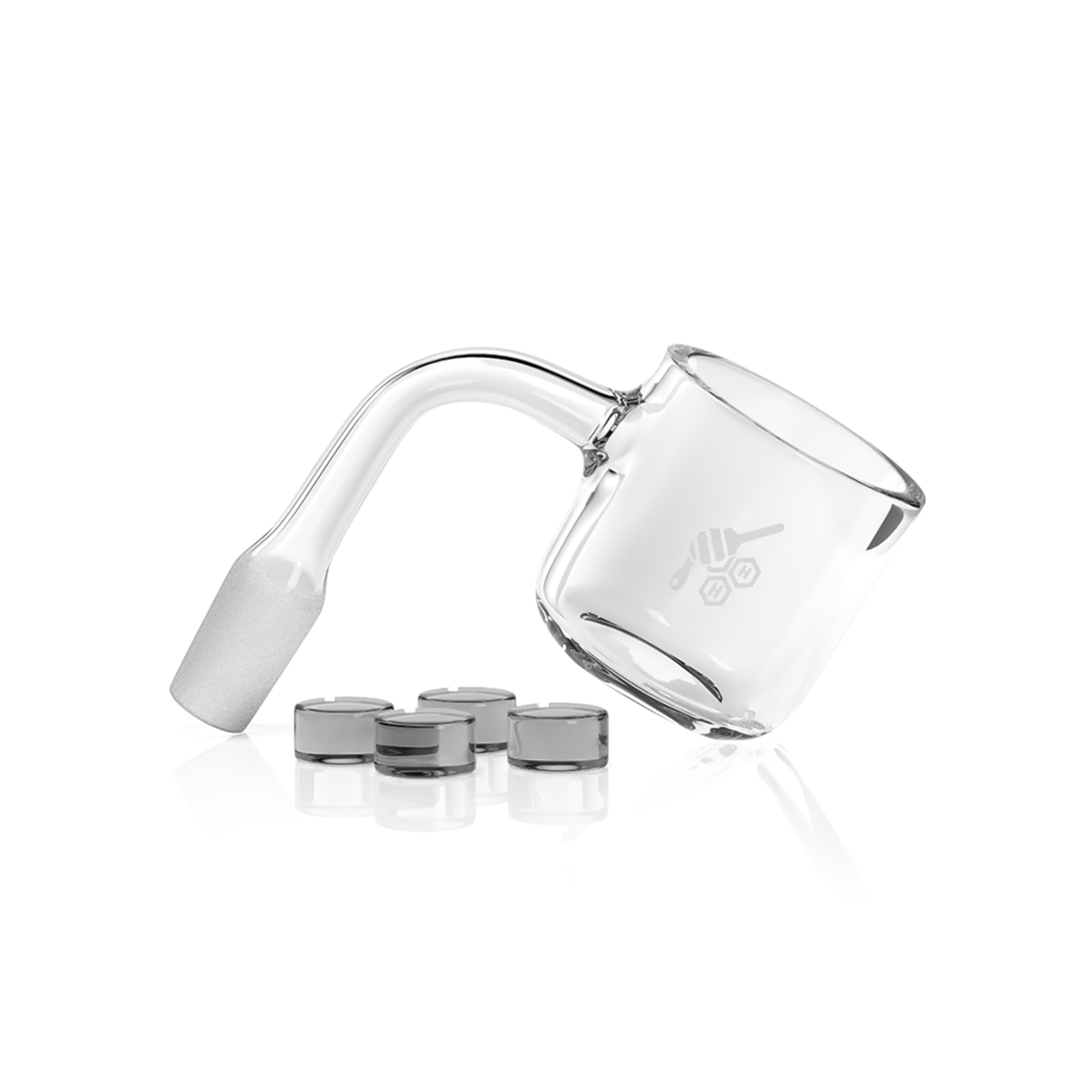 QUAD CORE REACTOR QUARTZ BANGER - 90° DEGREE | YL image 0