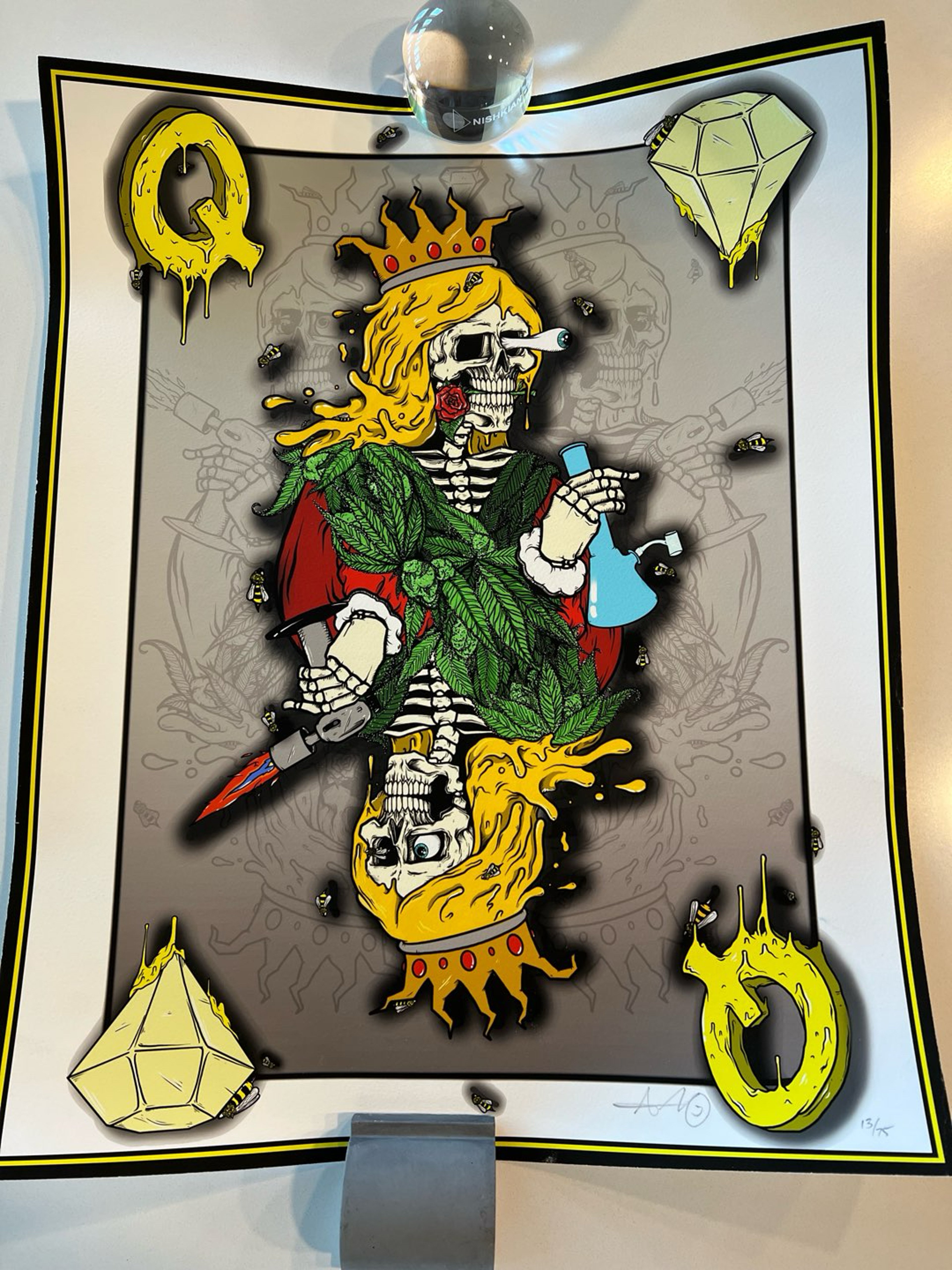 Preview pic of Aaron Brooks Queen of Diamonds silver