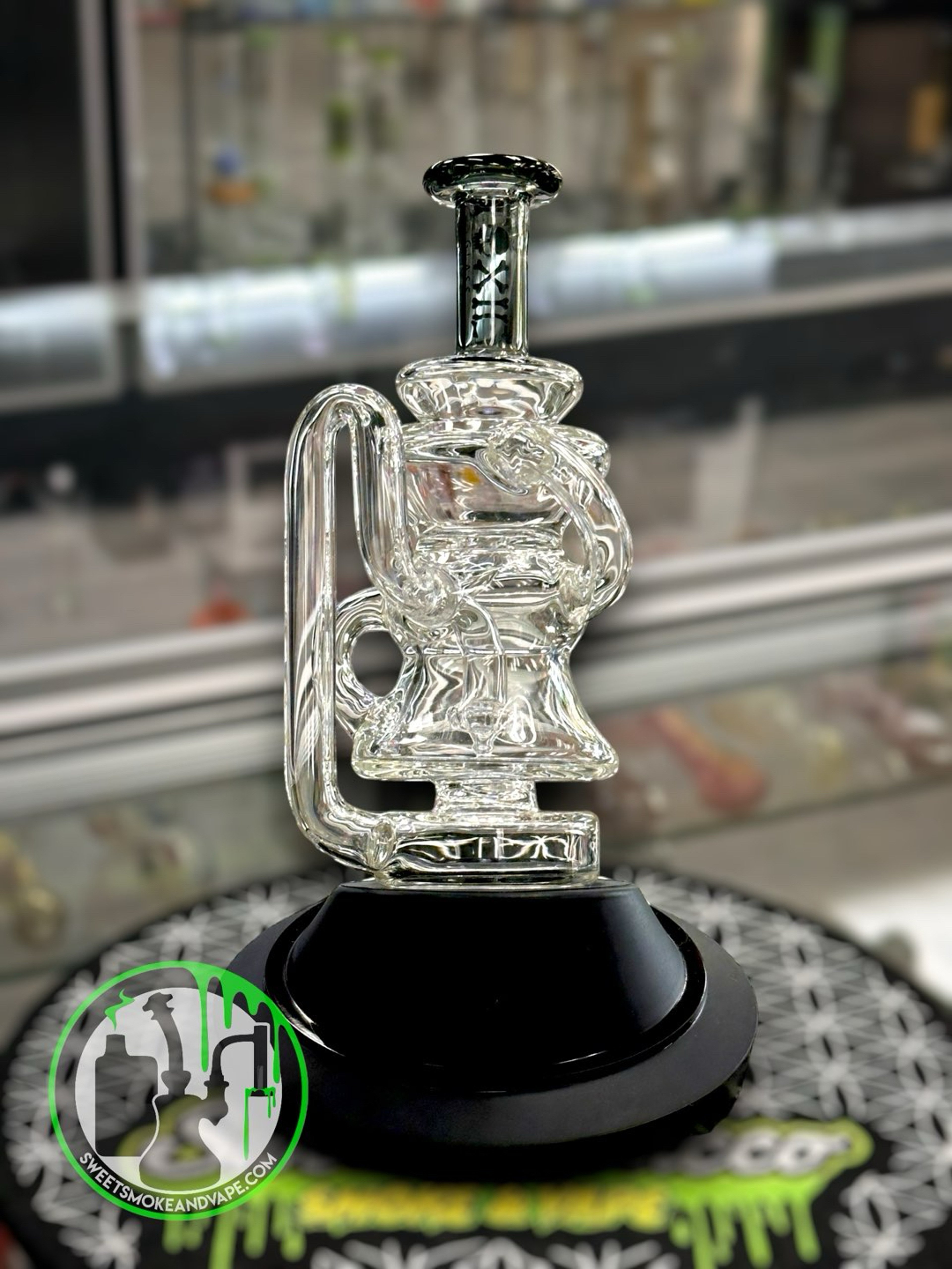 Preview pic of Toxic Glass - Puffco Attachment - Recycler Black