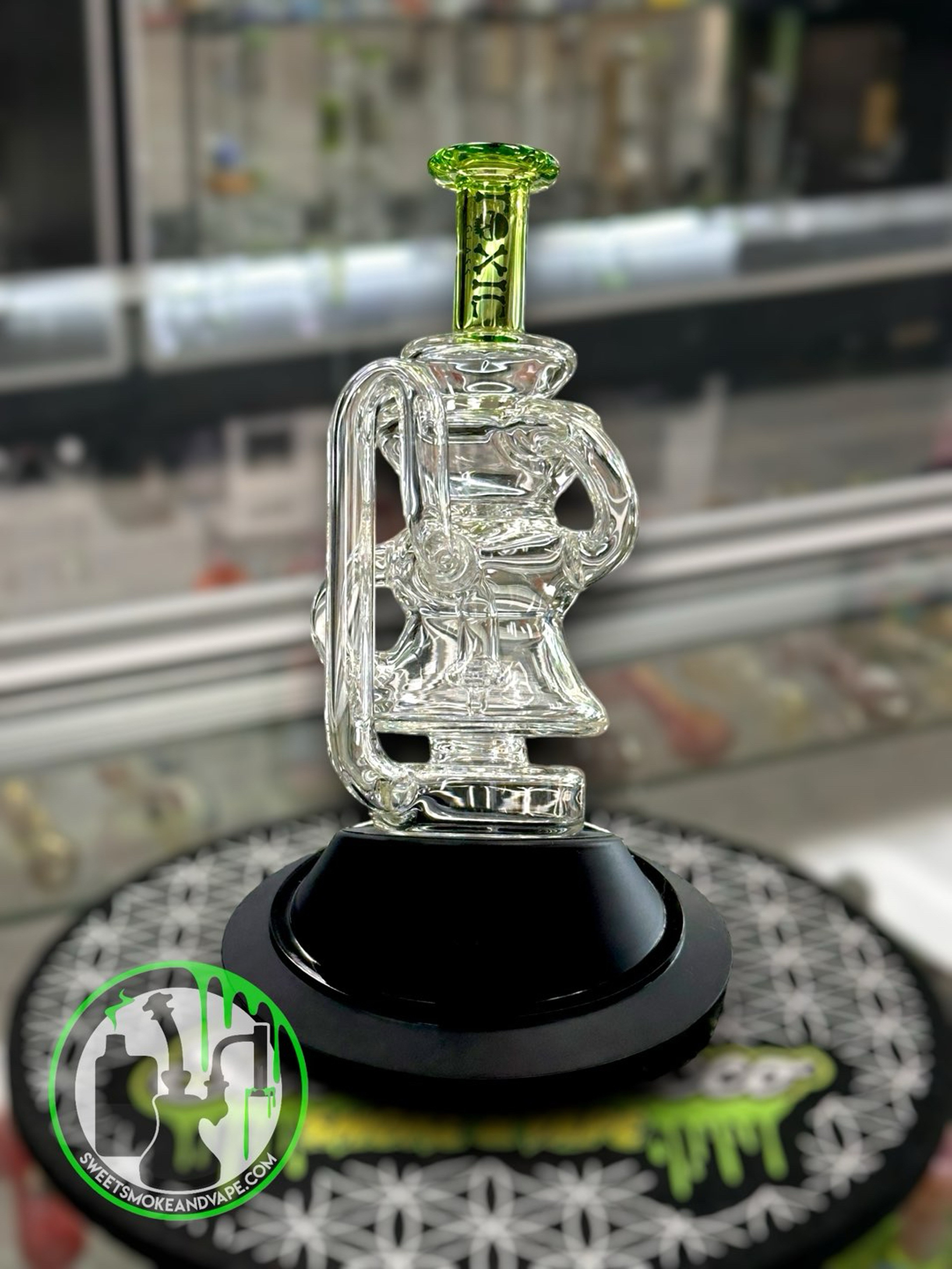Preview pic of Toxic Glass - Puffco Attachment - Recycler Green