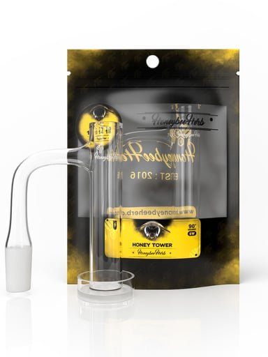 Preview pic of HONEY TOWER QUARTZ BANGER - 90° DEGREE | BL