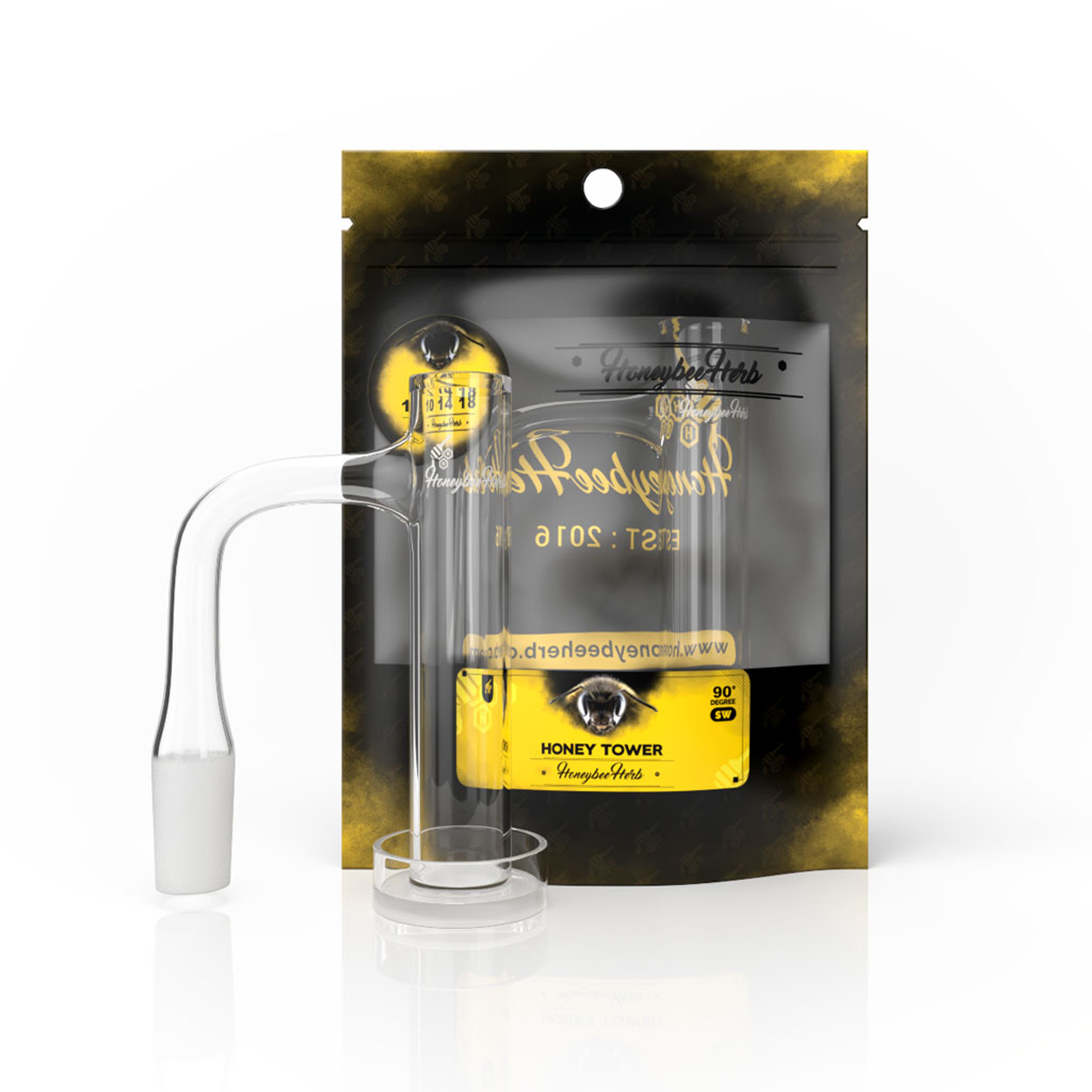 HONEY TOWER QUARTZ BANGER - 90° DEGREE | BL image 0