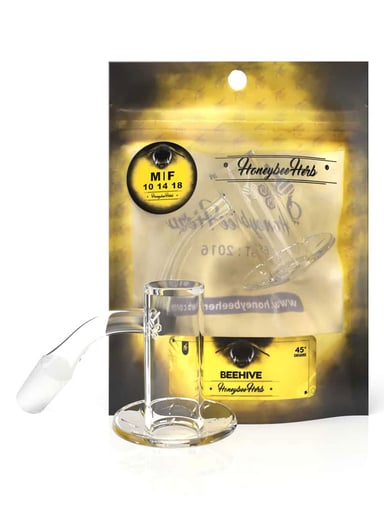 Preview pic of BEEHIVE QUARTZ BANGER - 45° DEGREE | YL