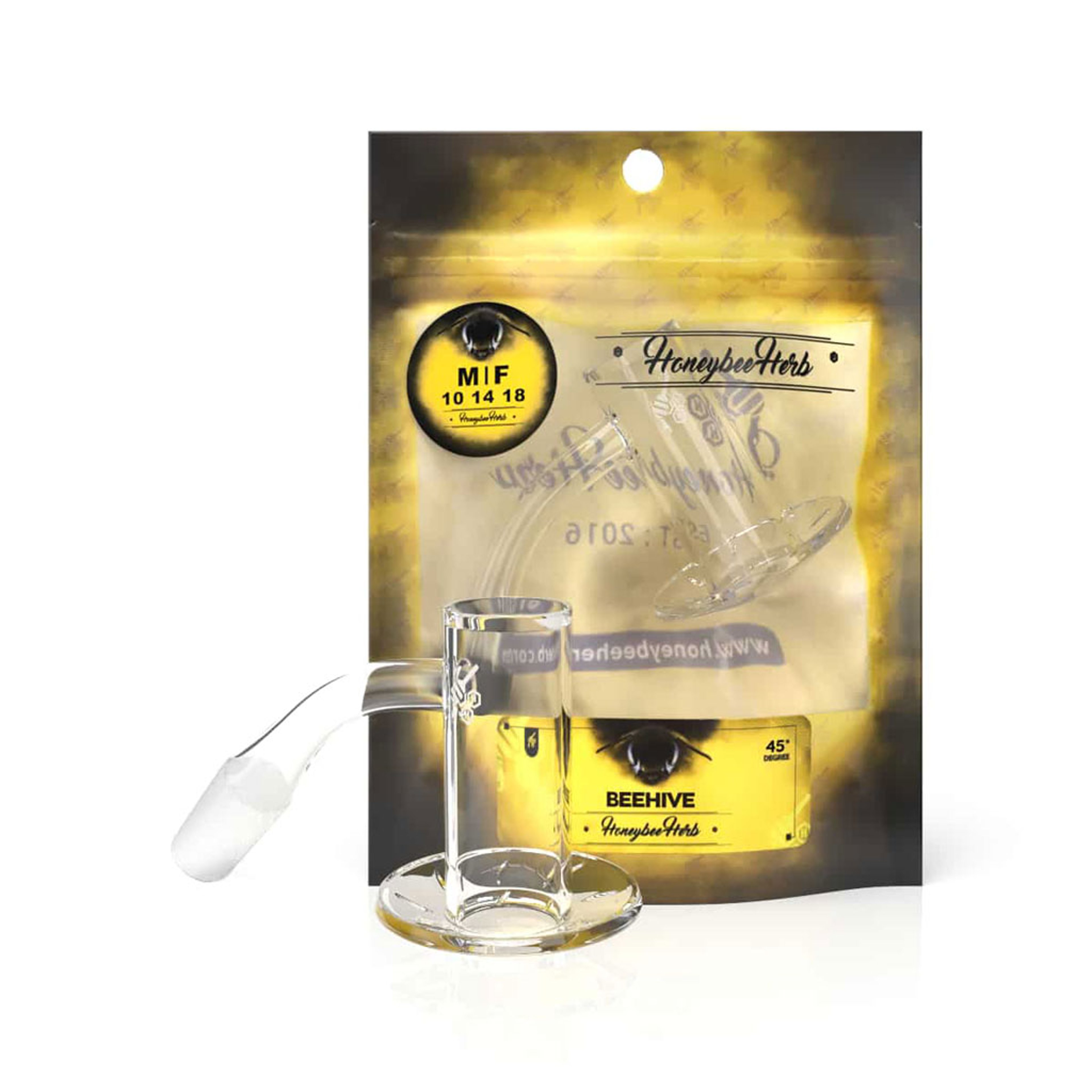 BEEHIVE QUARTZ BANGER - 45° DEGREE | YL image 0