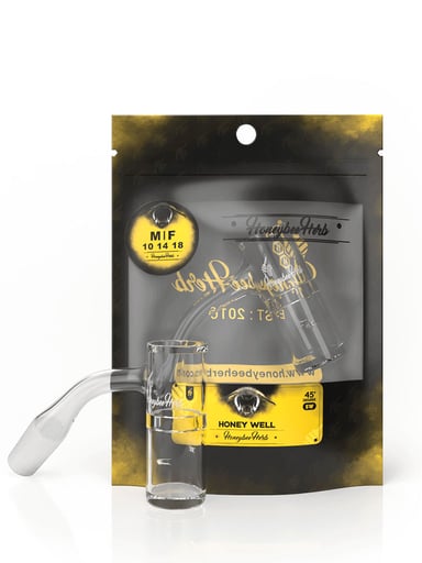 Preview pic of HONEY WELL QUARTZ BANGER - 45° DEGREE | BL