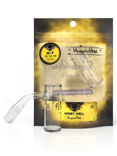 Preview pic of HONEY WELL QUARTZ BANGER - 45° DEGREE | YL