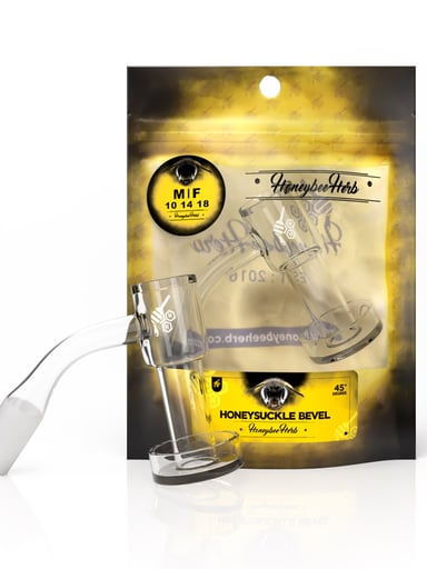 Preview pic of HONEYSUCKLE BEVEL QUARTZ BANGER - 45° DEGREE | YL