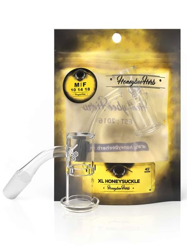 Preview pic of HONEYSUCKLE XL QUARTZ BANGER - 45° DEGREE | YL