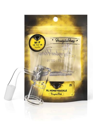 Preview pic of HONEYSUCKLE XL QUARTZ BANGER - 90° DEGREE | YL