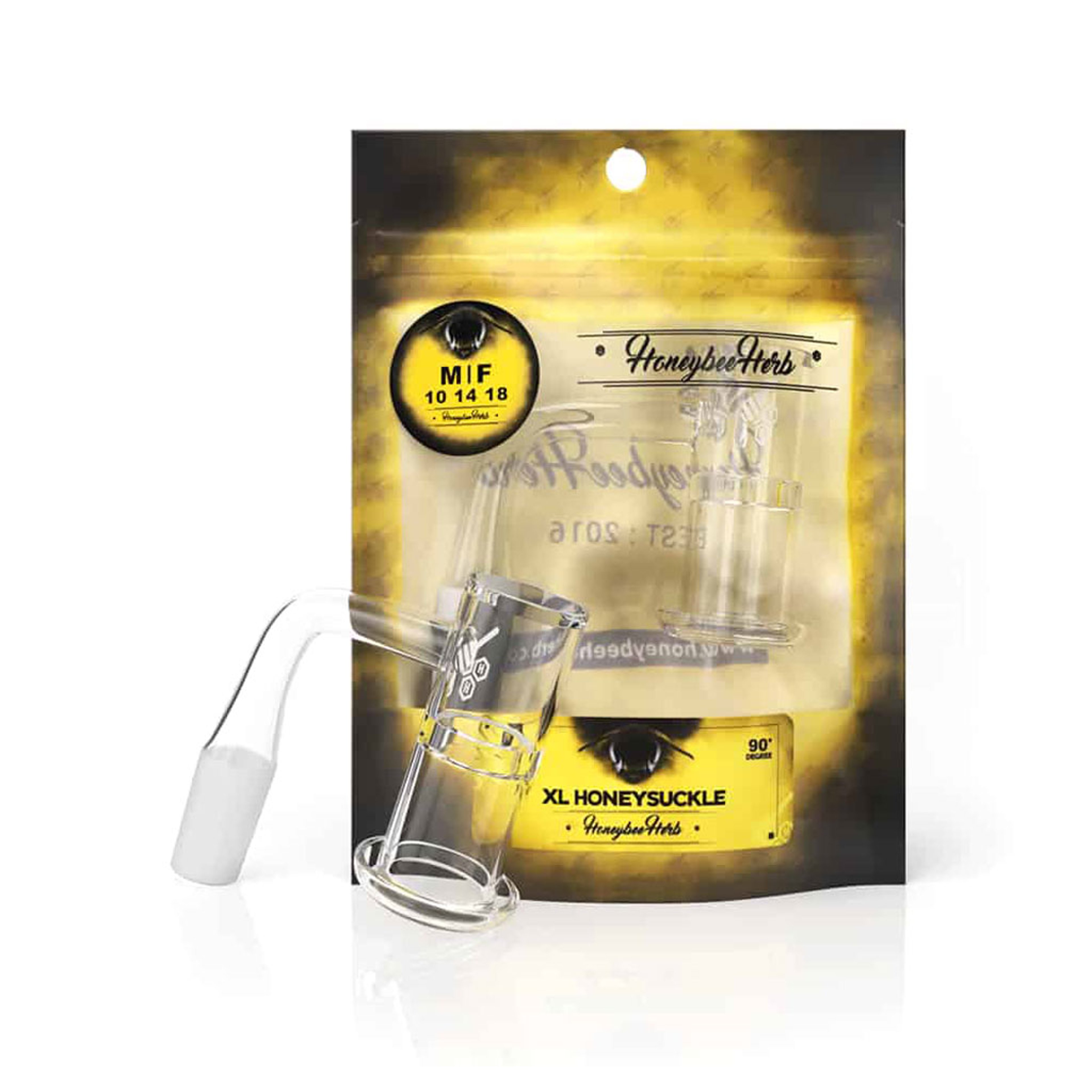 HONEYSUCKLE XL QUARTZ BANGER - 90° DEGREE | YL image 0