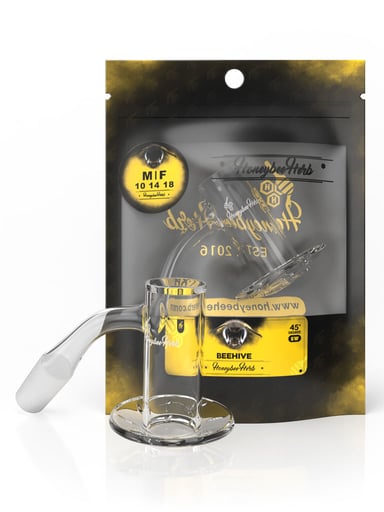 Preview pic of BEEHIVE QUARTZ BANGER - 45° DEGREE | BL