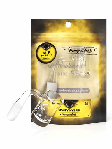 Preview pic of HONEY HYBRID QUARTZ BANGER - 90° DEGREE | YL