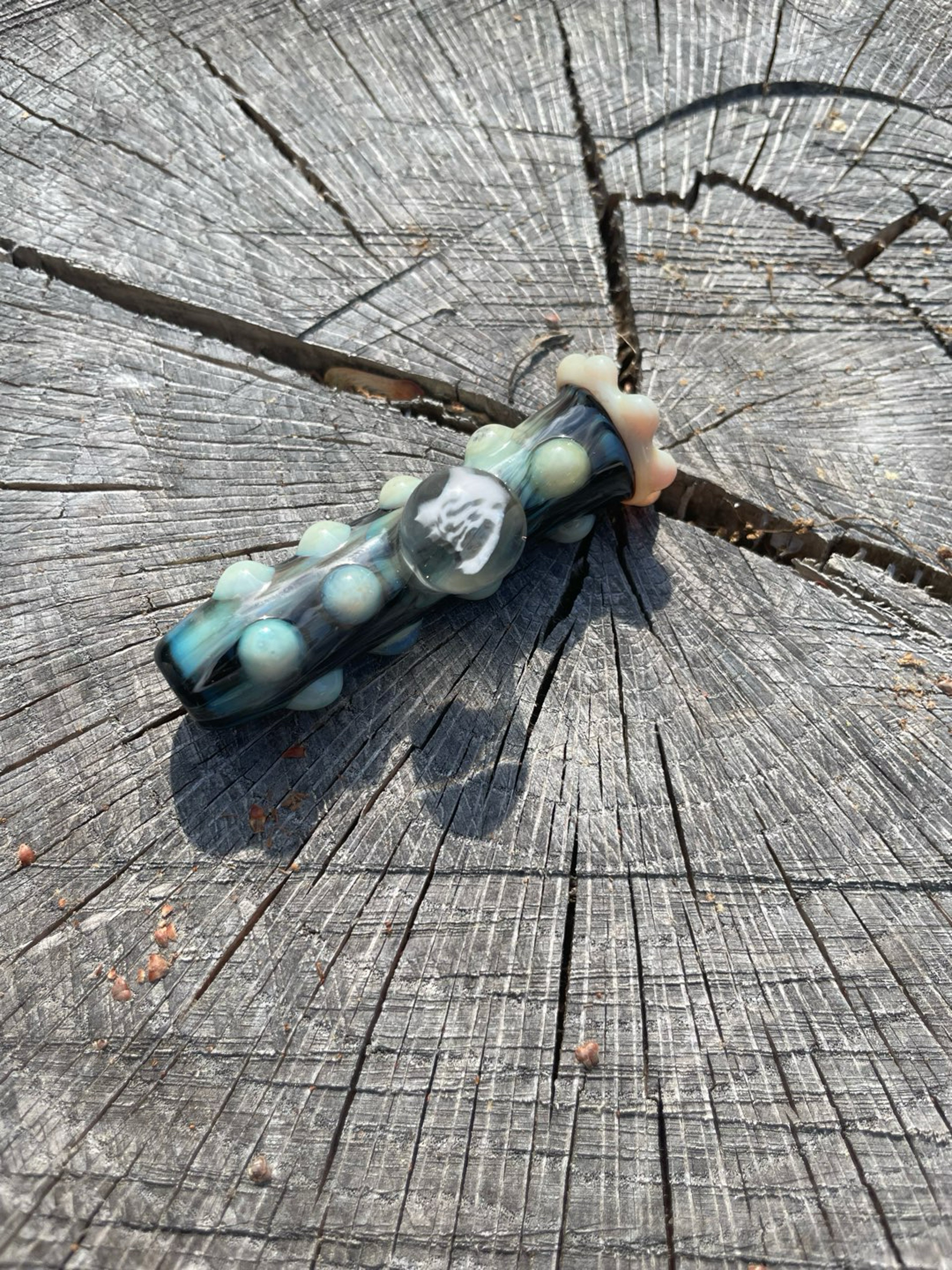 Preview pic of Handblown Chillums with opal