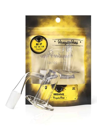 Preview pic of BEEHIVE QUARTZ BANGER - 90° DEGREE | YL