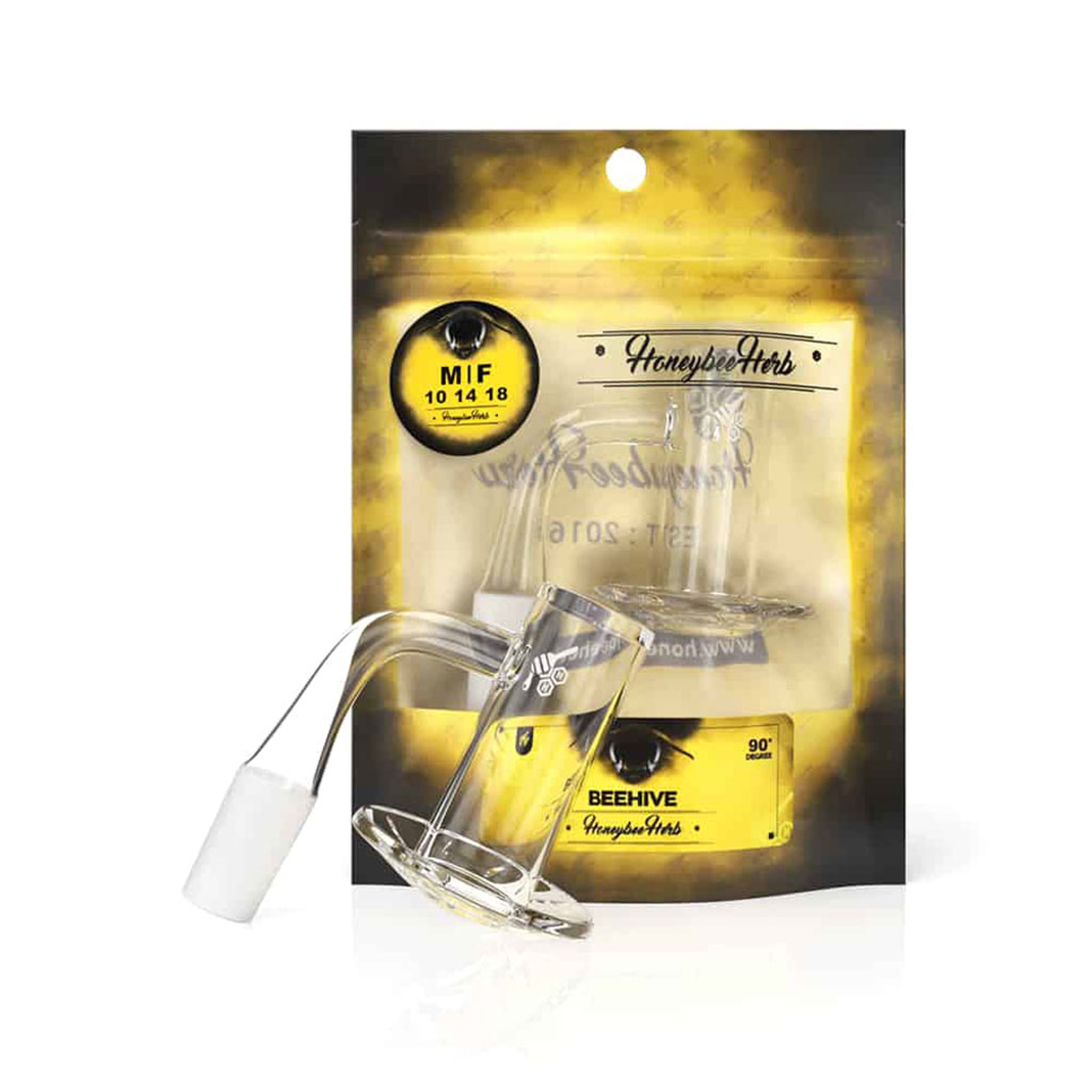 BEEHIVE QUARTZ BANGER - 90° DEGREE | YL image 0