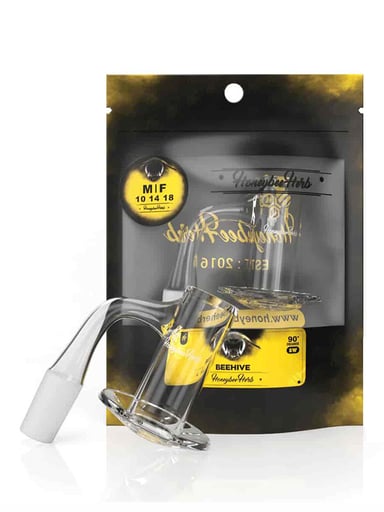 Preview pic of BEEHIVE QUARTZ BANGER - 90° DEGREE | BL