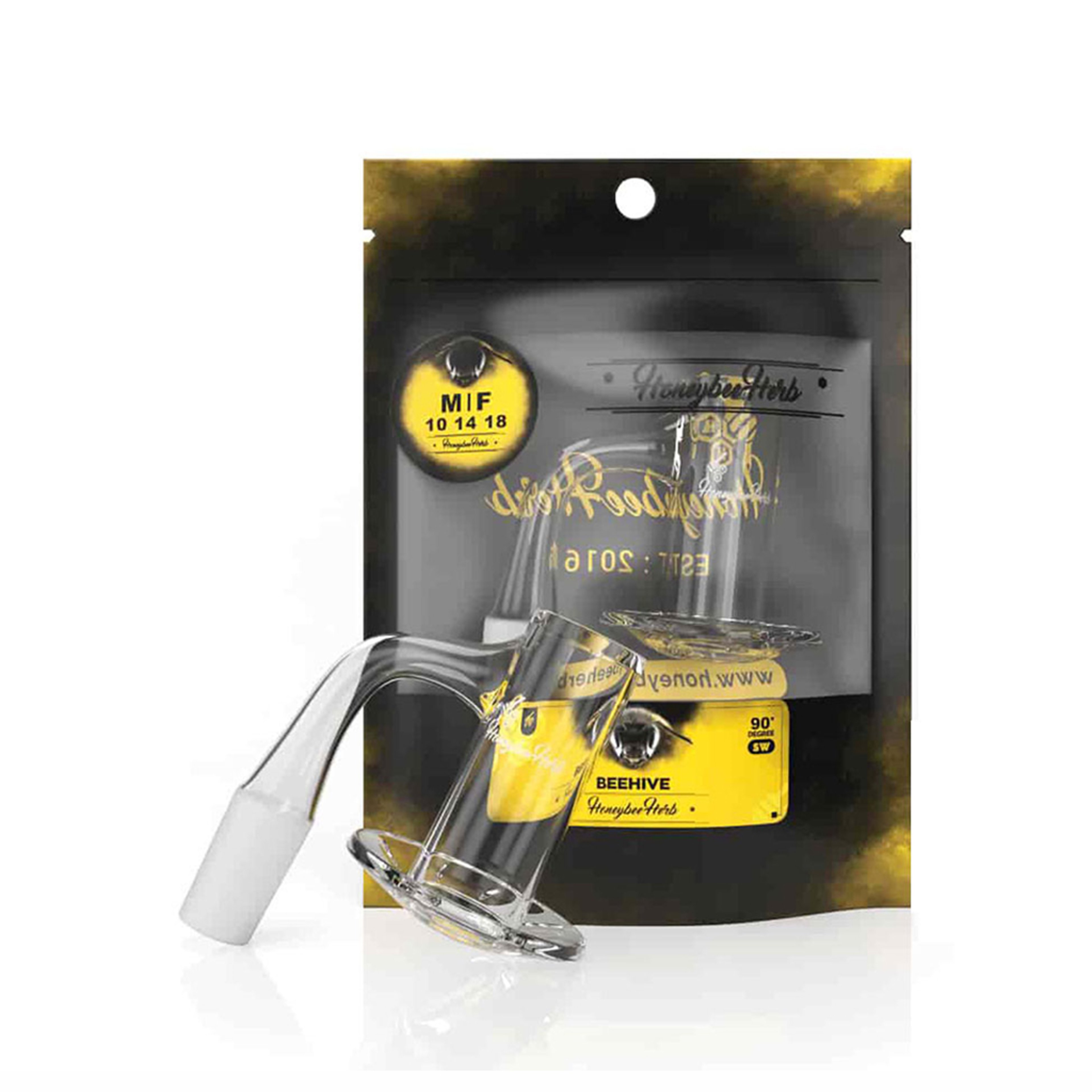 Preview pic of BEEHIVE QUARTZ BANGER - 90° DEGREE | BL