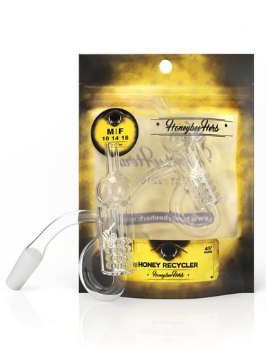 Preview pic of HONEY RECYCLER QUARTZ BANGER - 45° DEGREE | YL