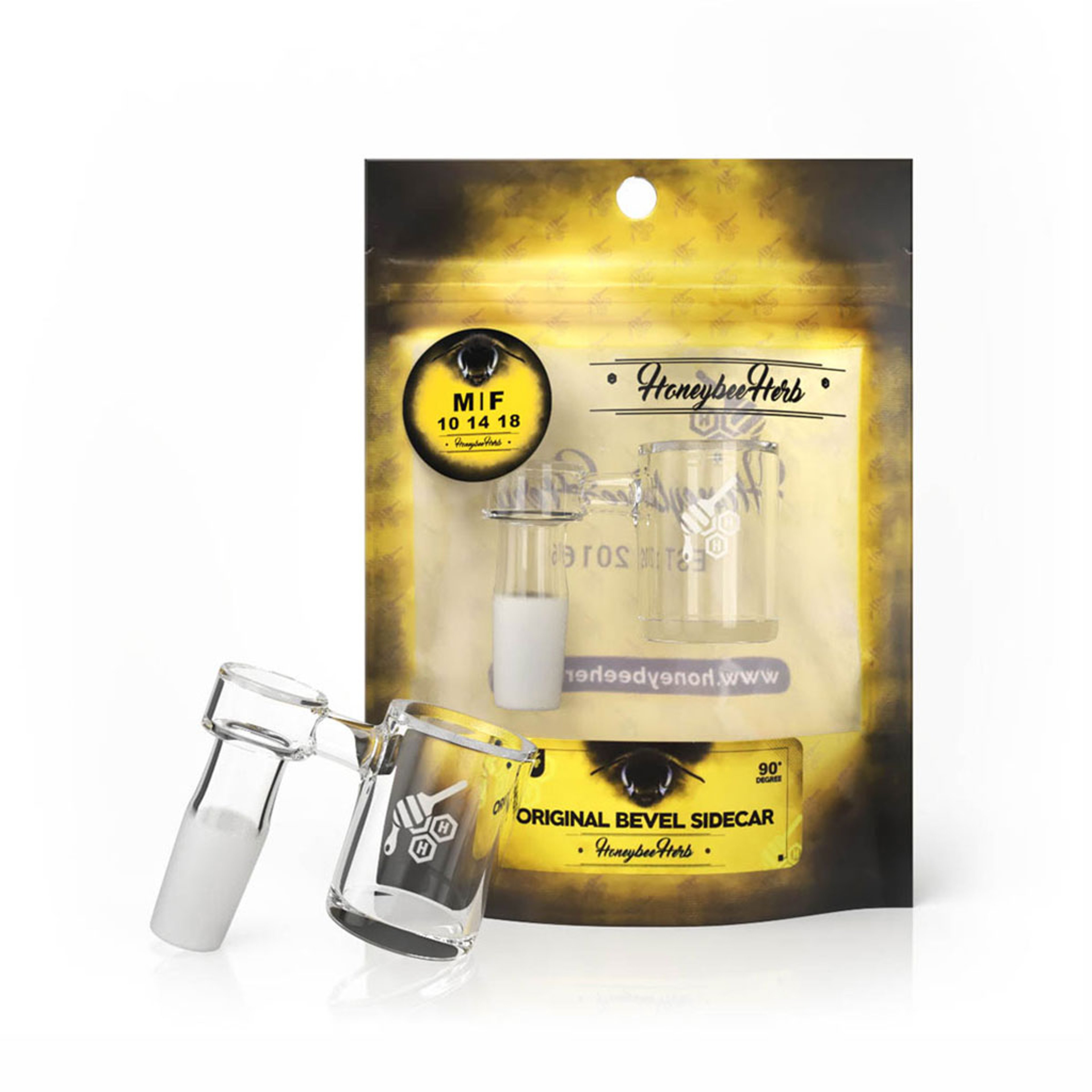 Preview pic of ORIGINAL BEVEL SIDECAR QUARTZ BANGER - 90° DEGREE | YL