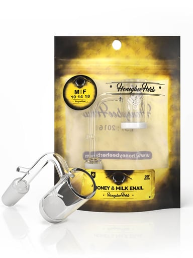 Preview pic of HONEY & MILK ENAIL QUARTZ BANGER - 90° DEGREE | YL
