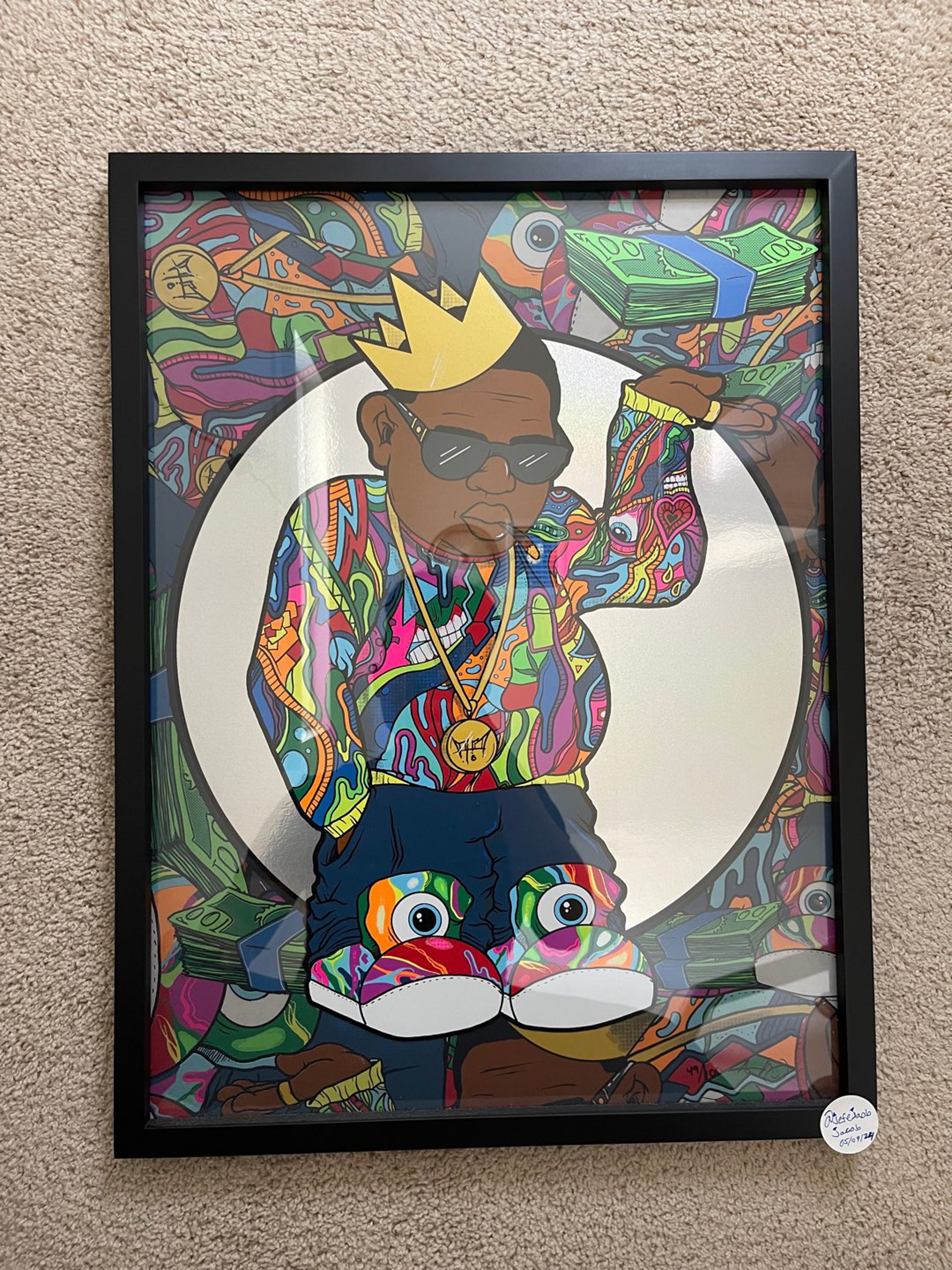 Preview pic of AARON BROOKS “BIGGIE” FOIL PRINT #49/100