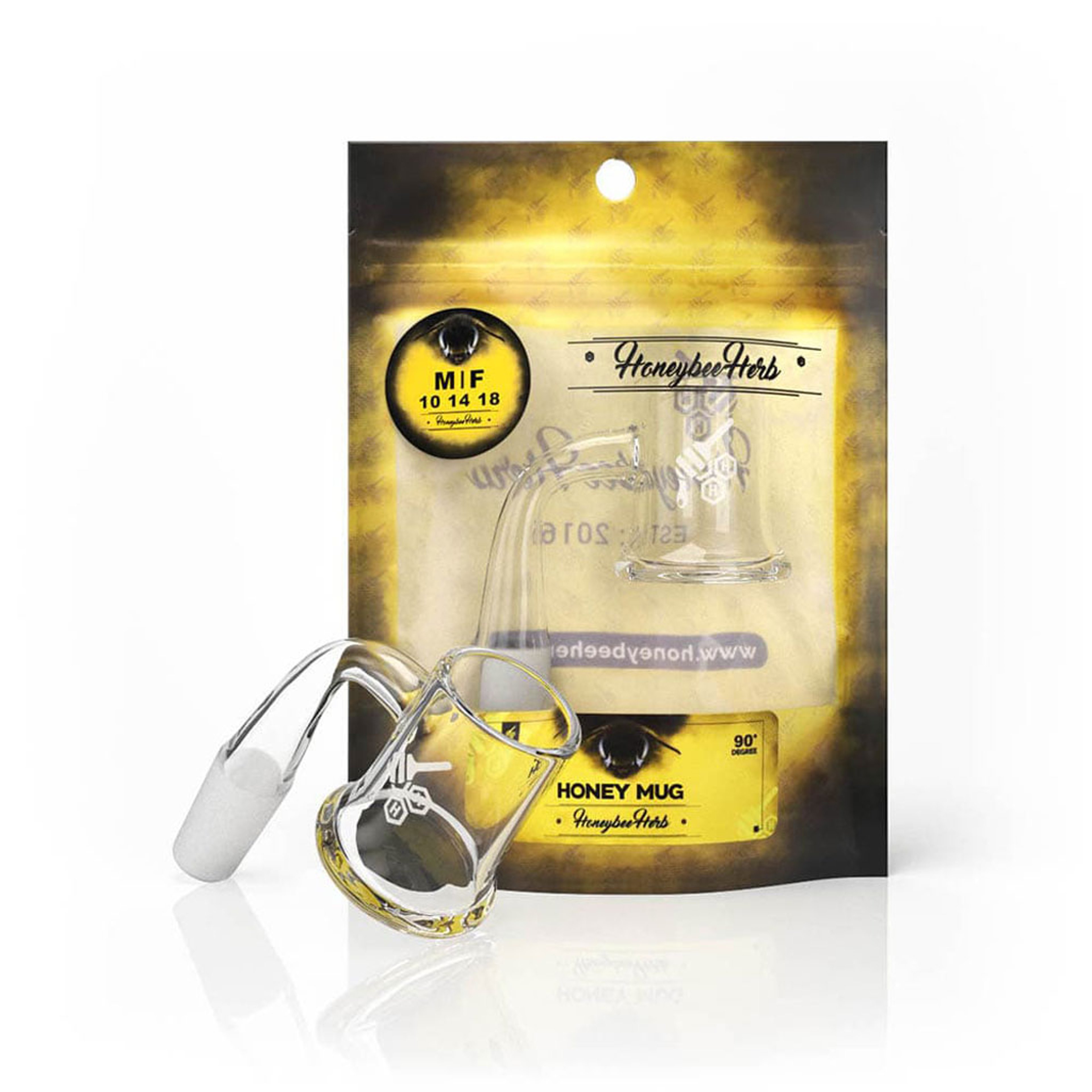 HONEY MUG QUARTZ BANGER - 90° DEGREE | YL image 0