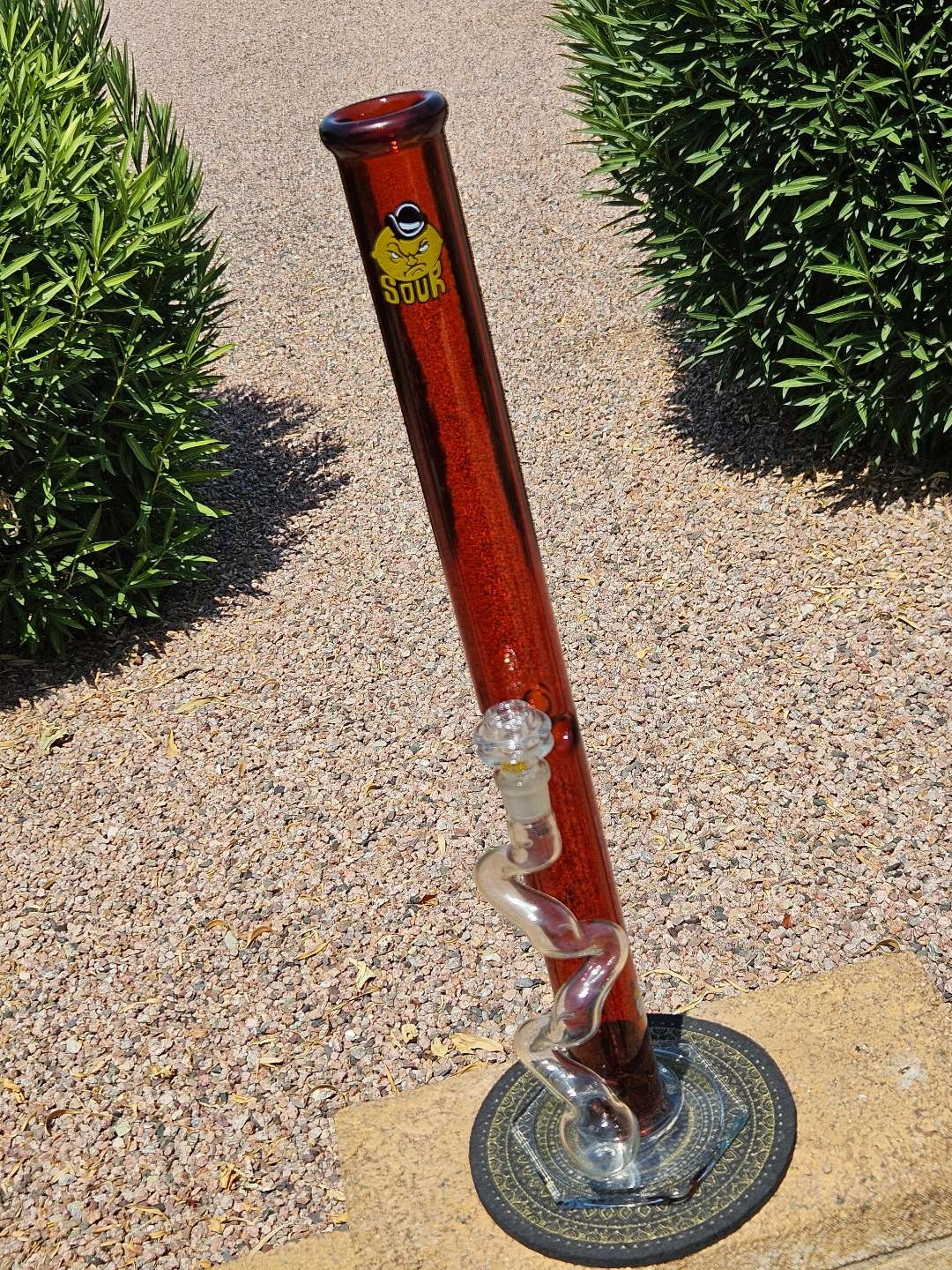 18mm Sour amber straight tube 24" image 0