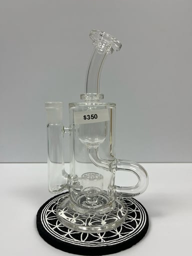 Preview pic of FatBoy Glass clear Klein recycler 14mm 90 brand new