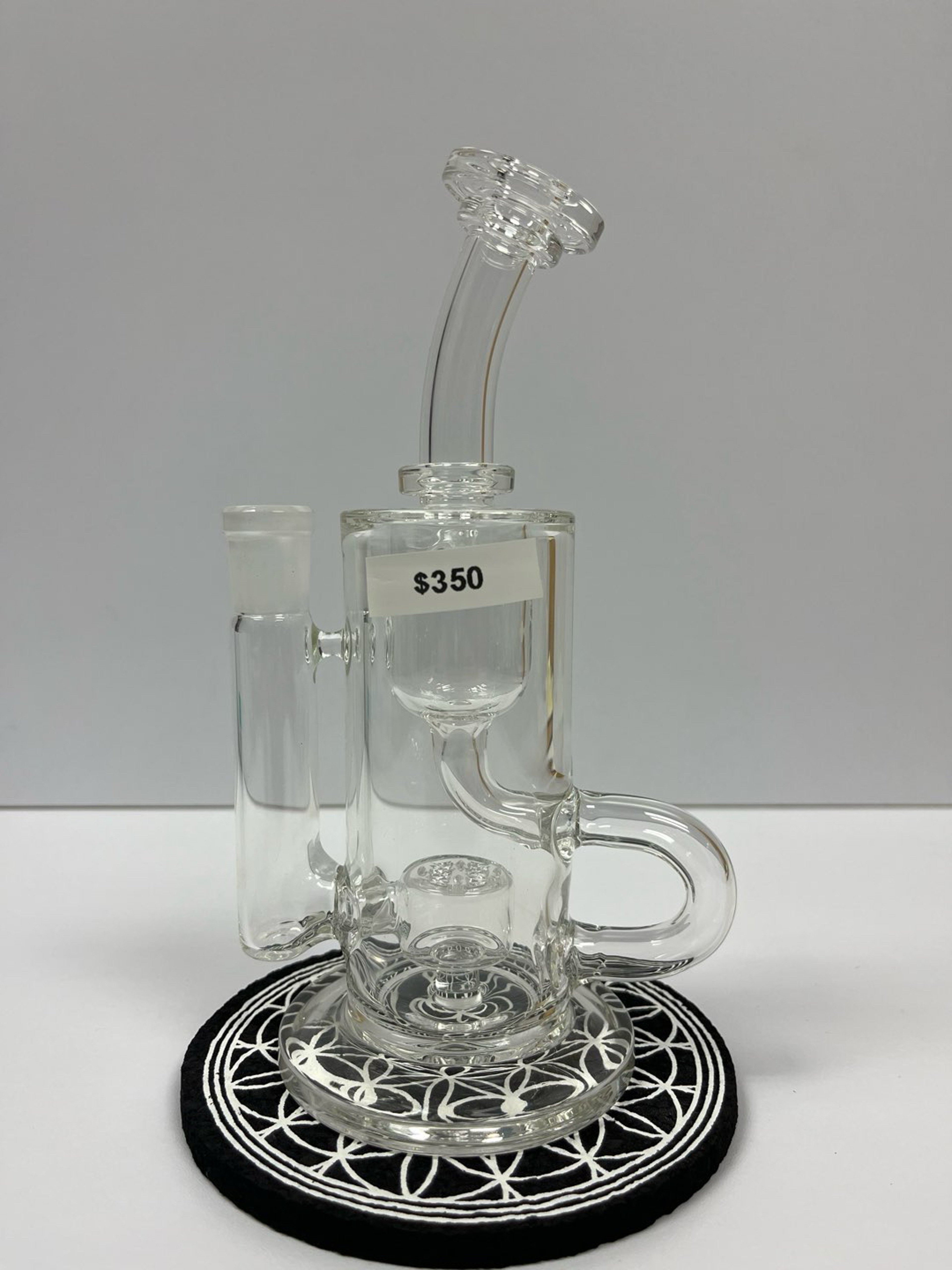 Preview pic of FatBoy Glass clear Klein recycler 14mm 90 brand new