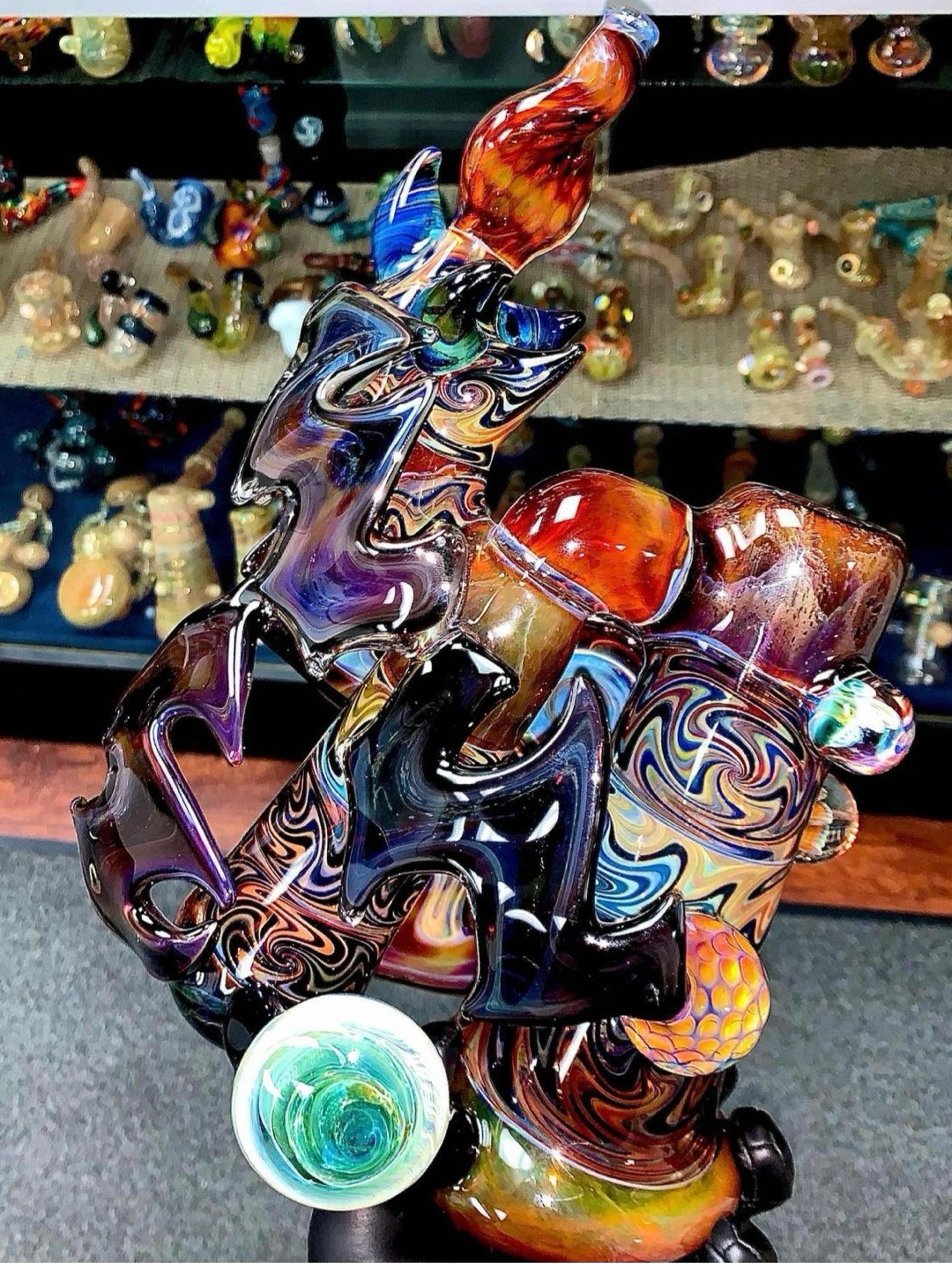 Preview pic of MNP  max polin Deluxe Heady Double Bubble Sherlock Bubbler '06 Mint