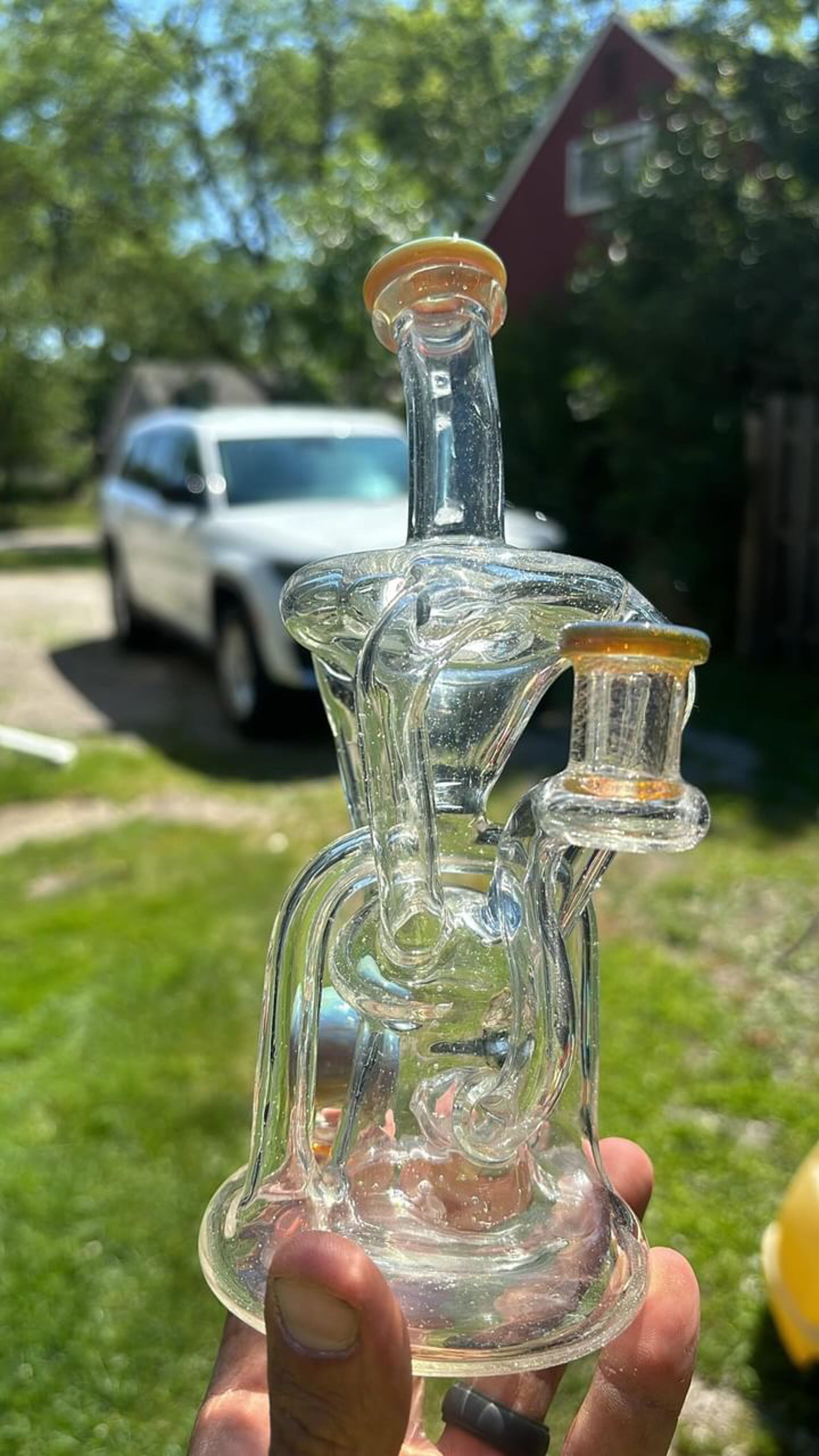 Preview pic of Logi glass art triple uptake dual drain full UV