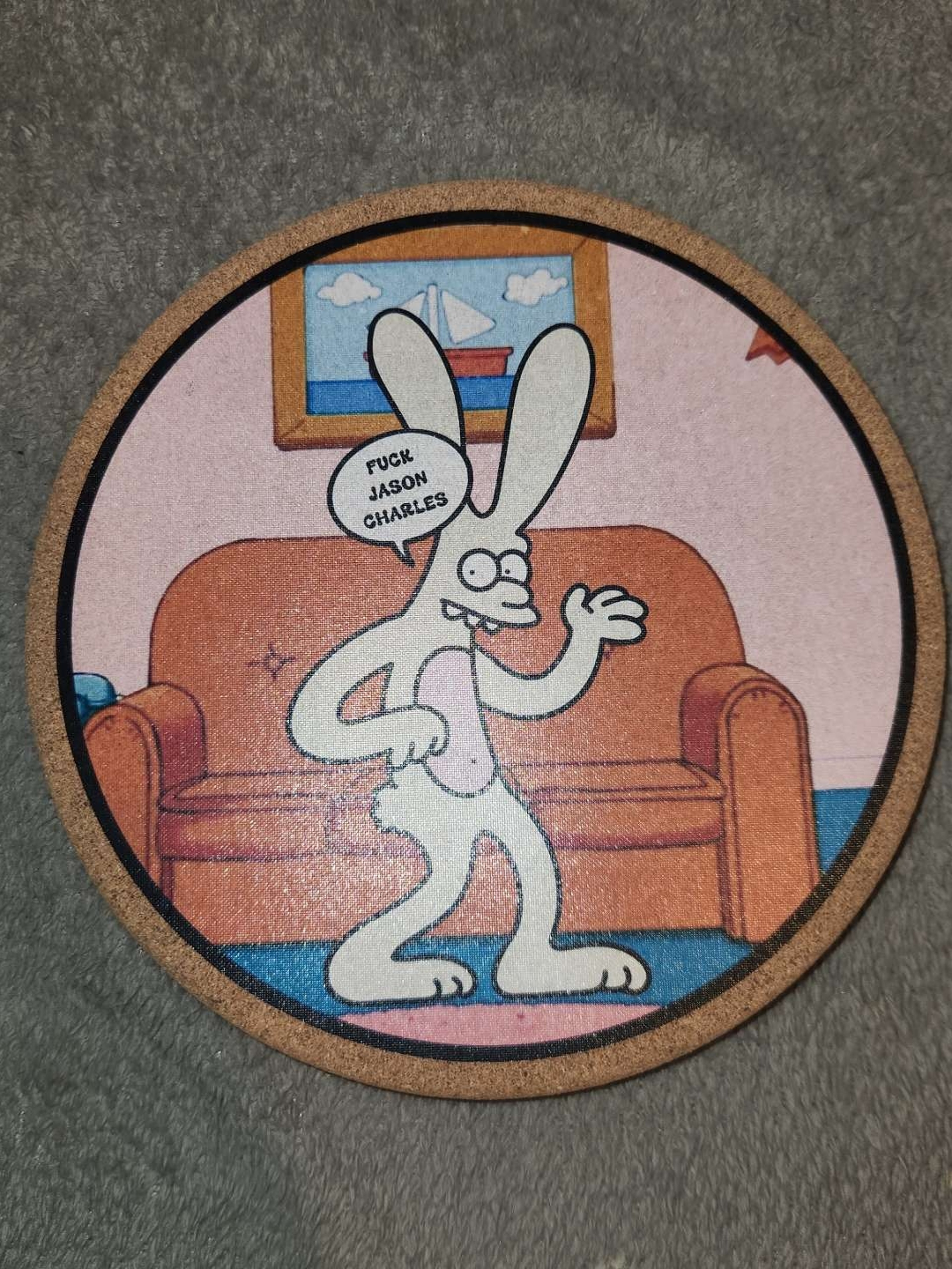Preview pic of FUCK JASON CHARLES Cork Mat