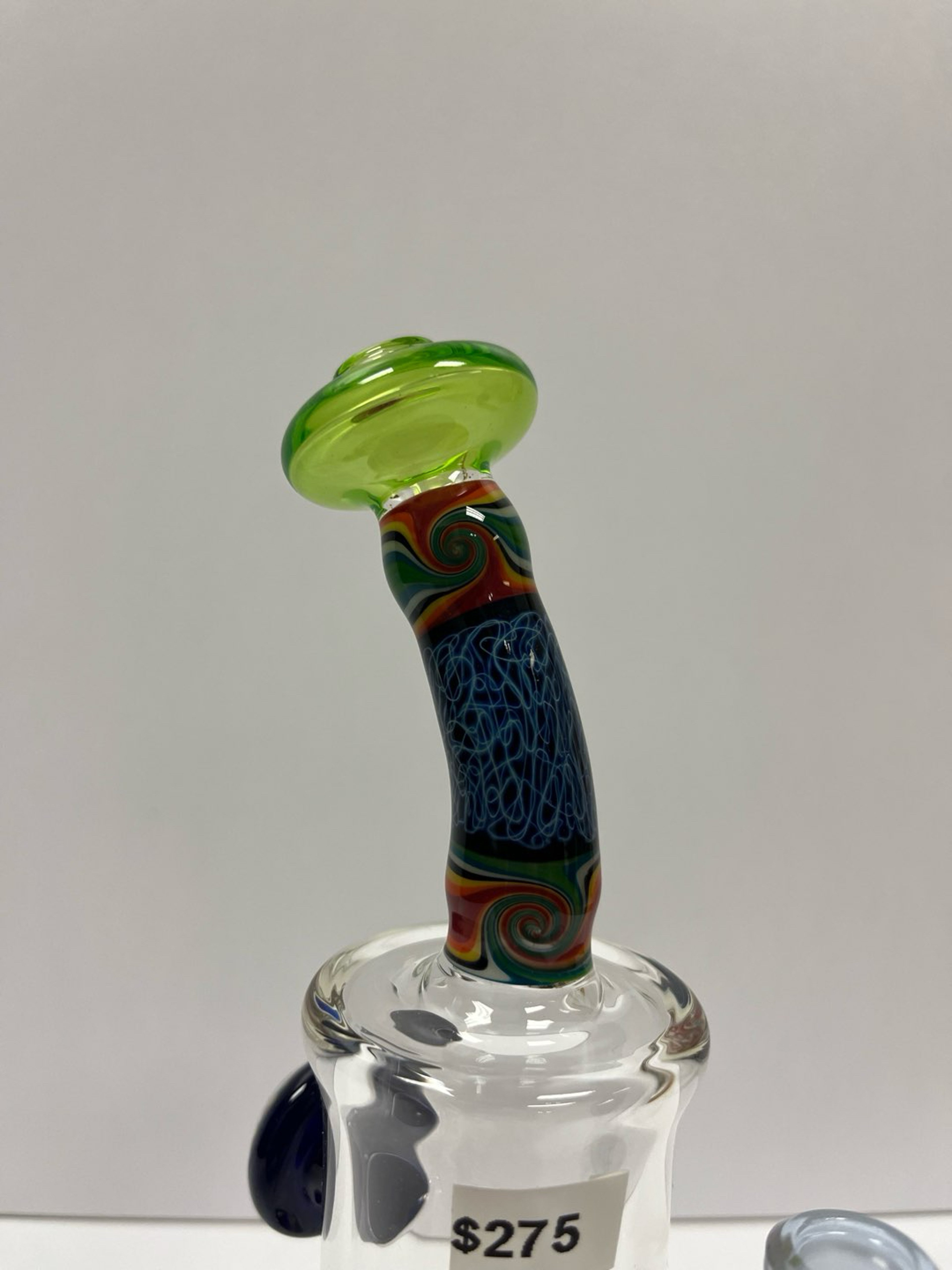 Chuck B Glass big rig with bent neck and opal work 14mm 90 image 0