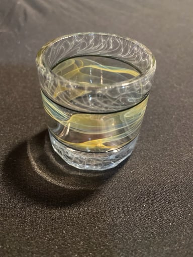 Preview pic of Brick Glass Faceted Golbalt Alchemy Jar Insert