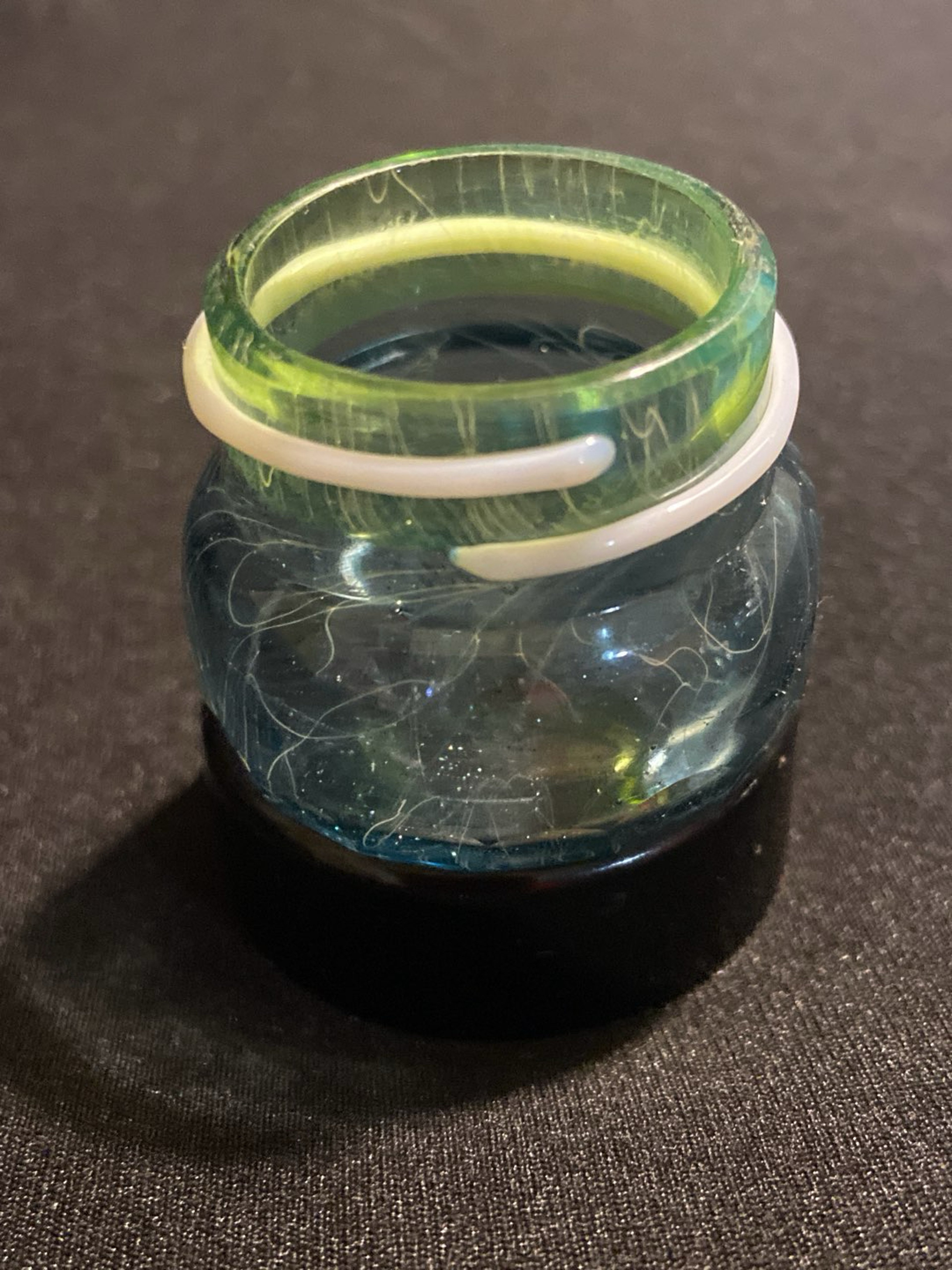 Preview pic of Brick Glass Faceted Miron Jar.