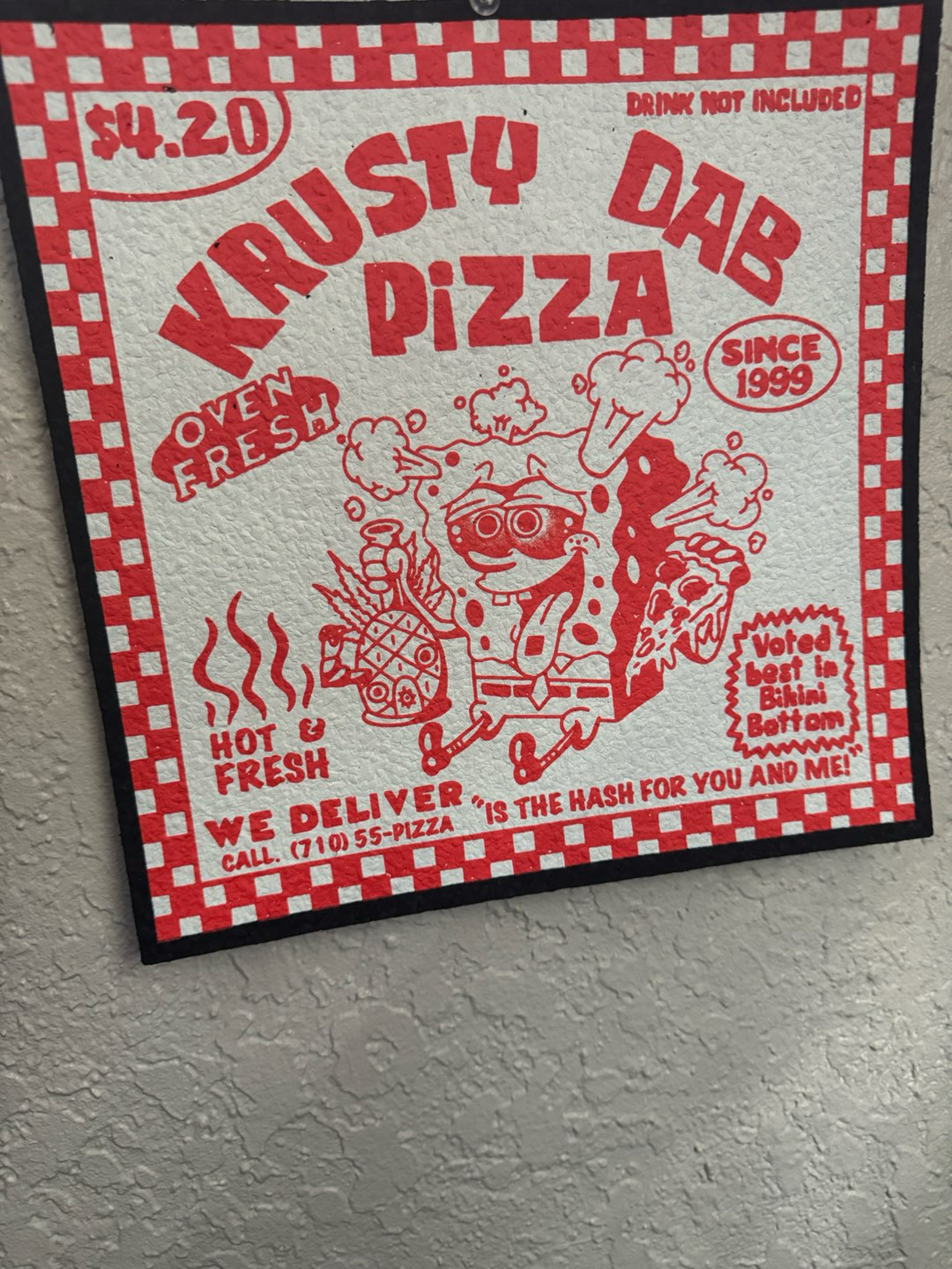 Krusty Dab Pizza MoodMat by: DarkMountainCult image 0