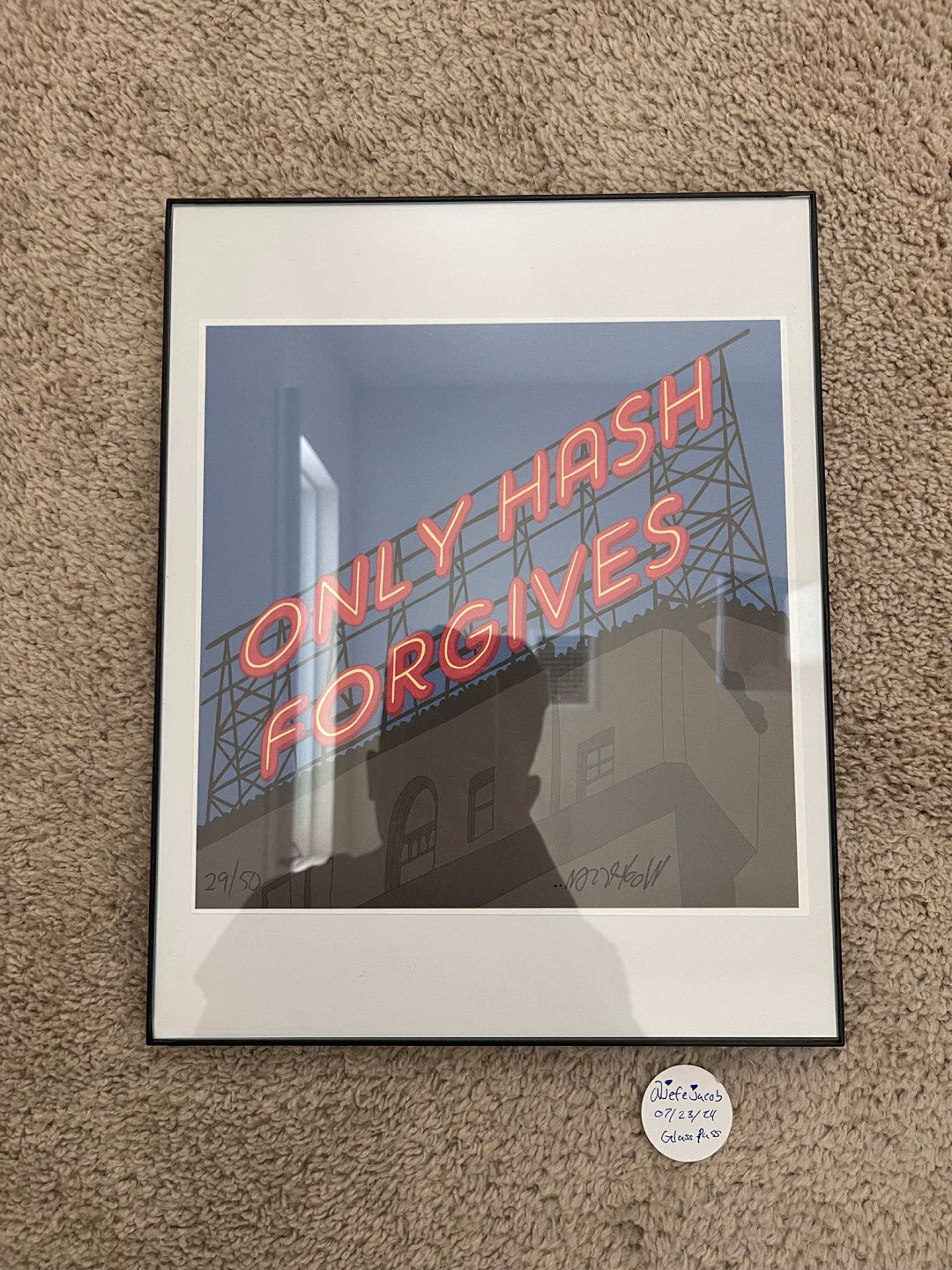 Preview pic of Lot Comedy Wookerson “Only Hash Forgives” Print