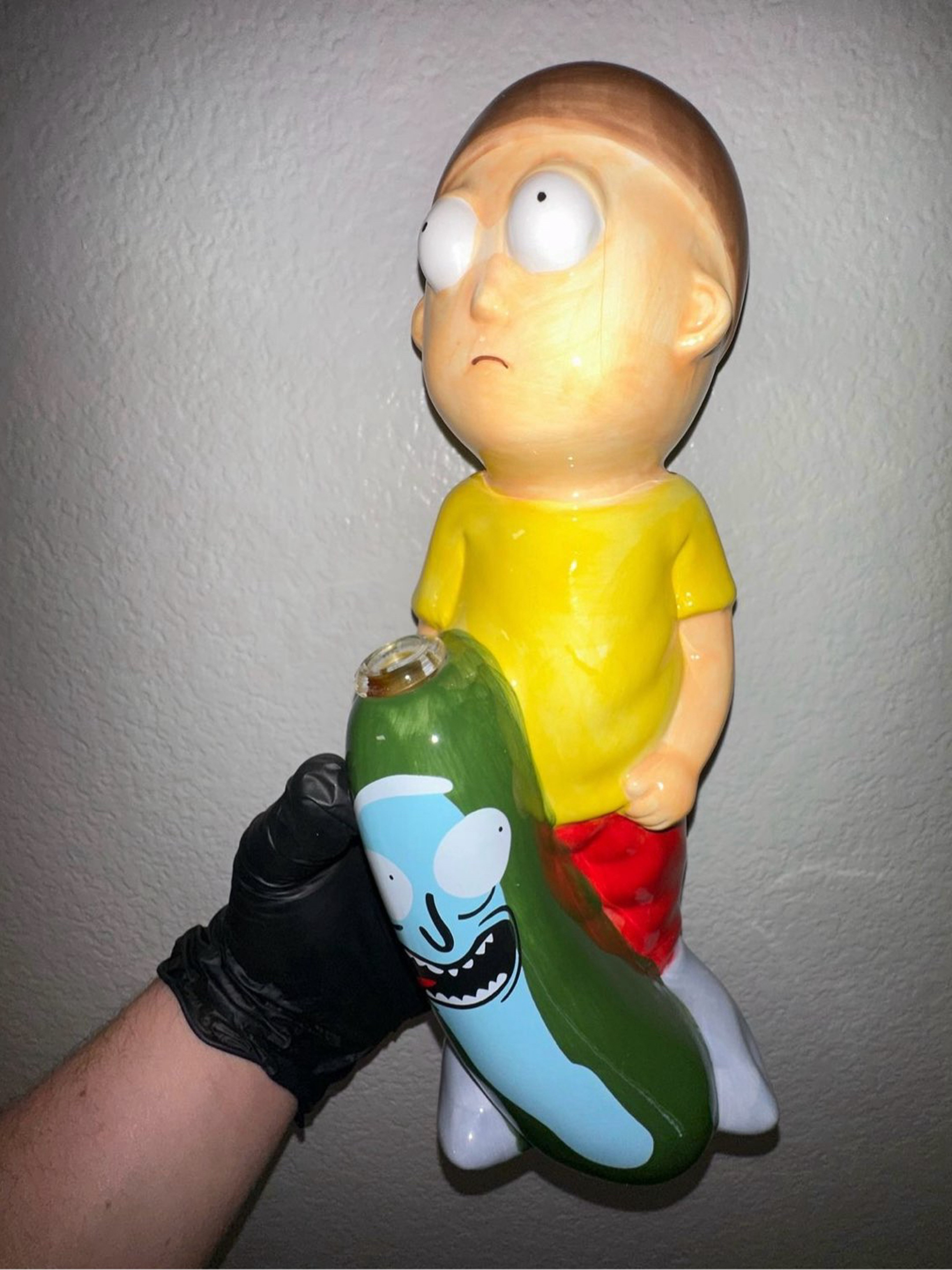 Rick & morty clay bong image 0