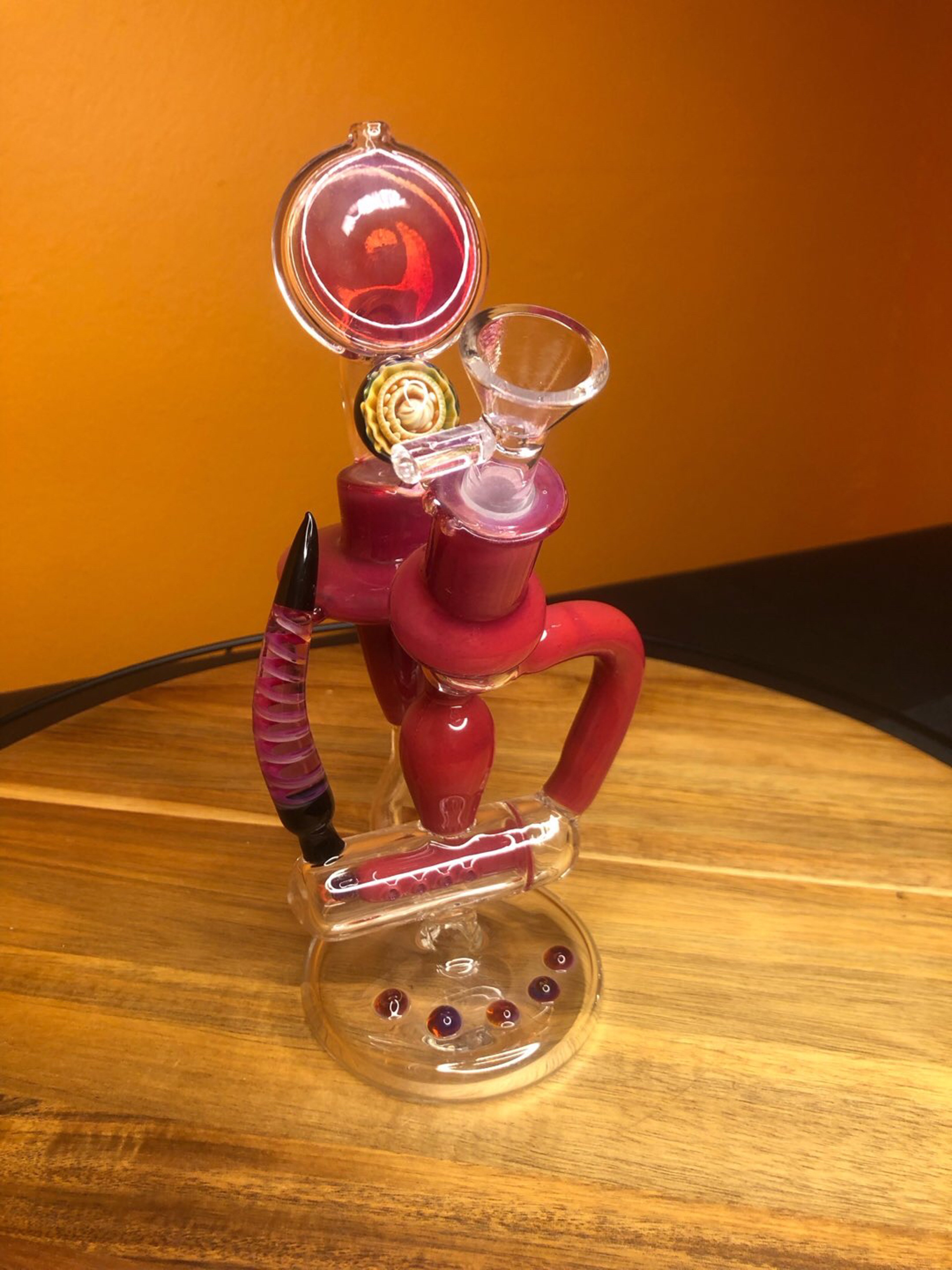 Preview pic of The Big Red Beast Crazy Heady Recycler *price lowered*