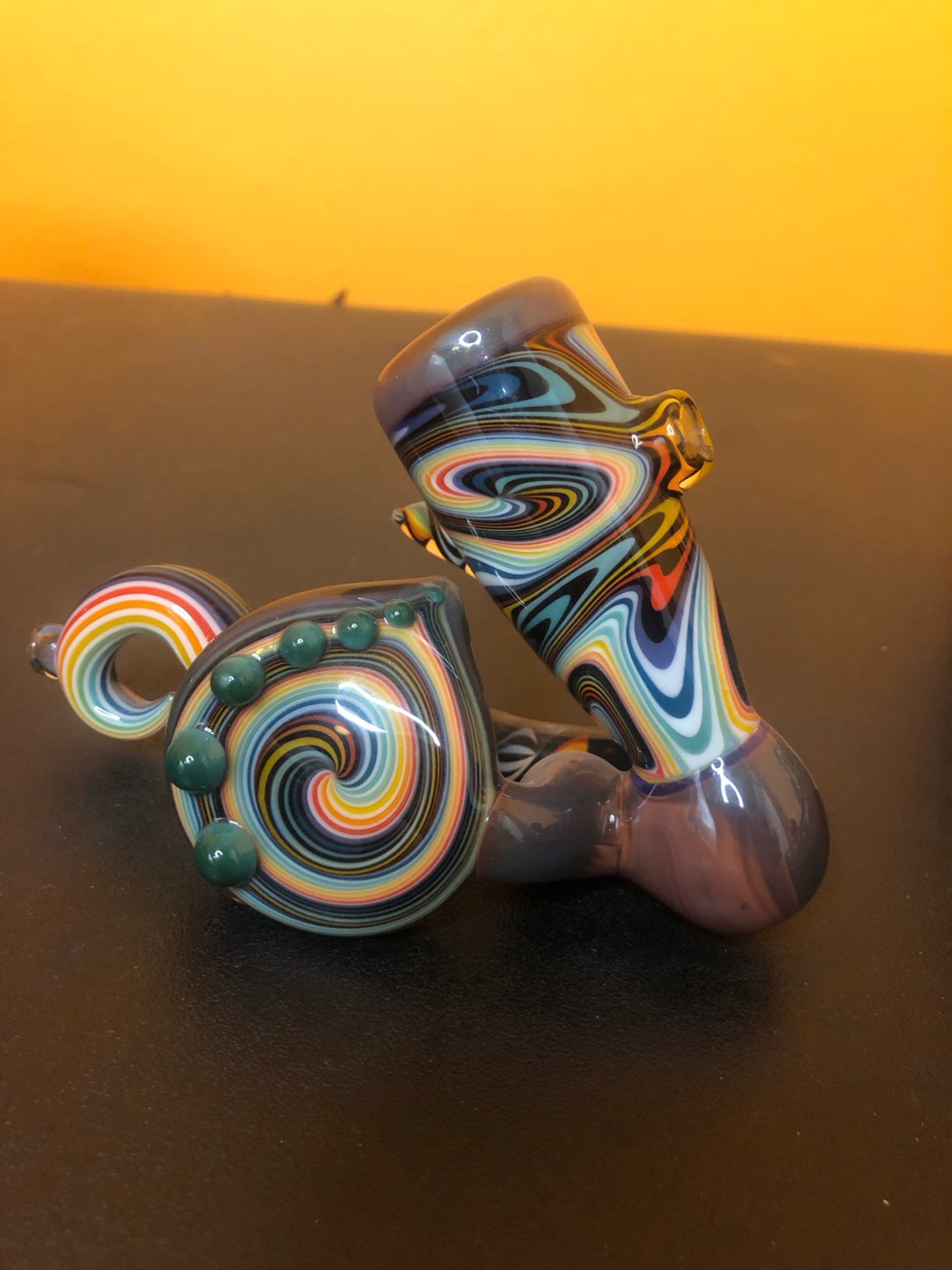 Preview pic of Pastel Rainbow Wigwag Hand Pipe