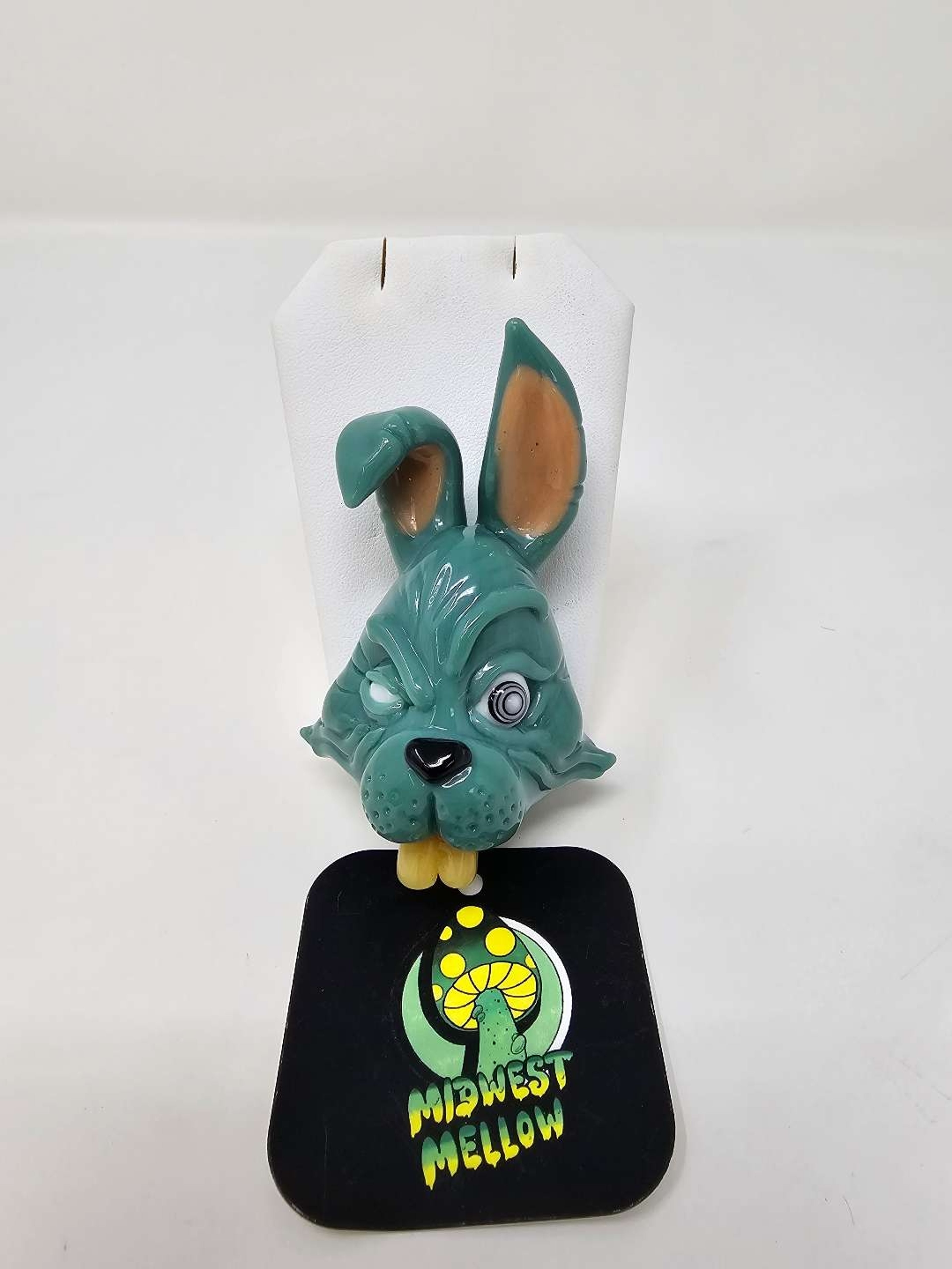 Preview pic of Big Tom Glass - Trippy Rabbit Pendant