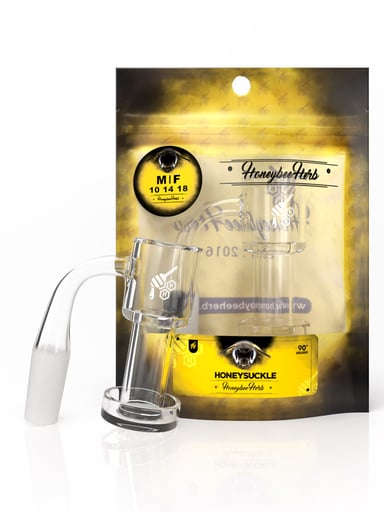 Preview pic of HONEYSUCKLE QUARTZ BANGER - 90° DEGREE | YL
