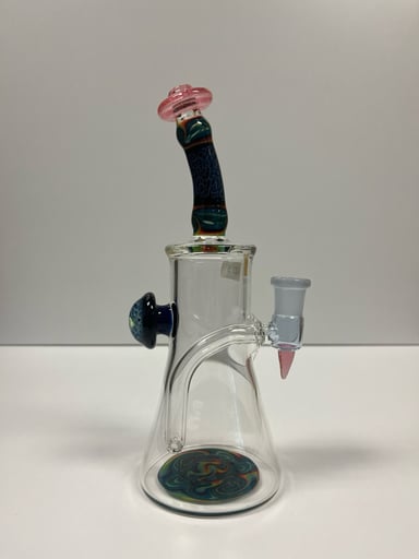 Preview pic of Chuck B Glass big rig 14mm 90 lots of work and Opal