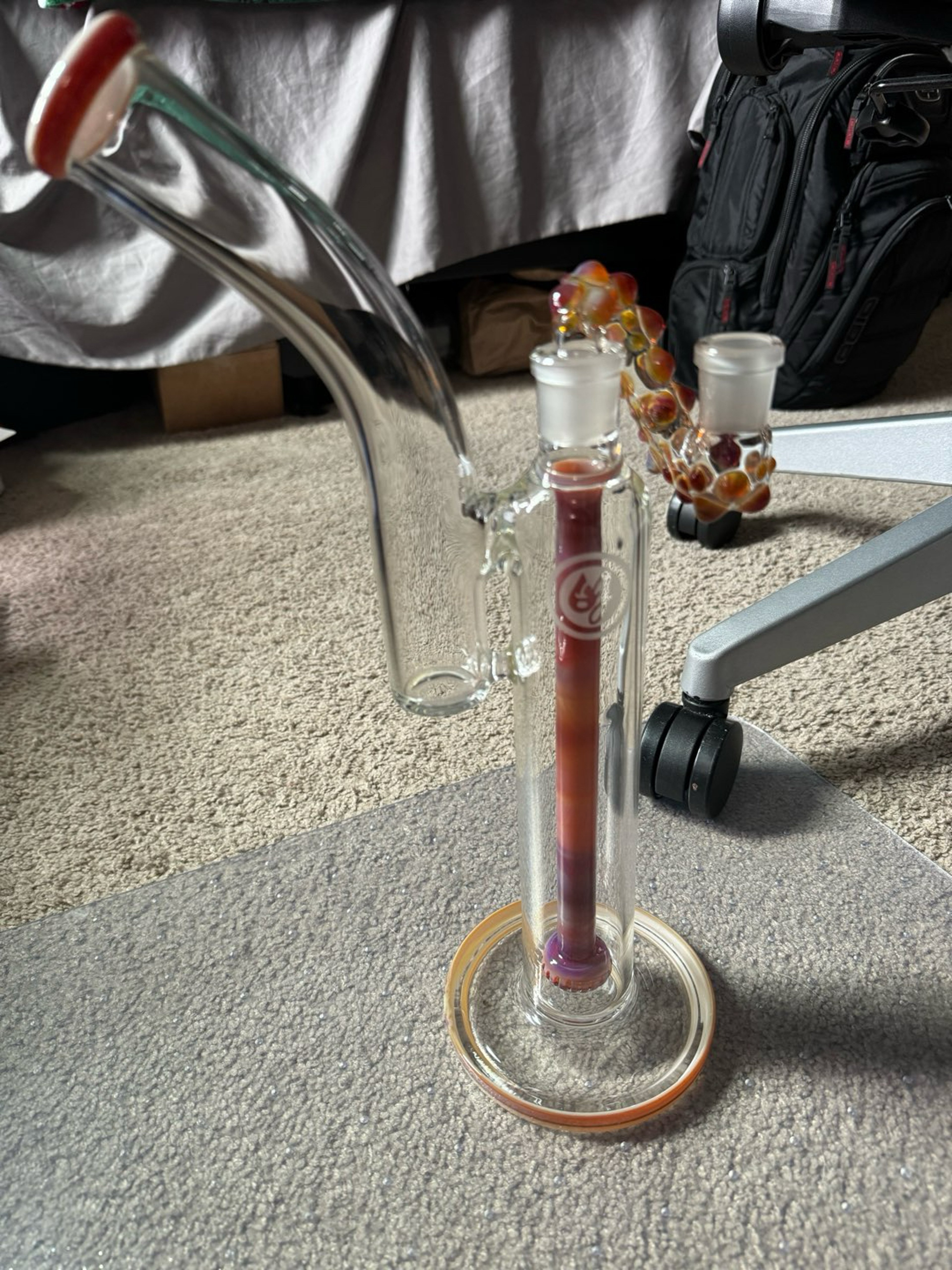 Preview pic of Serendipity OJ Flame King Bubbler $425+shipping