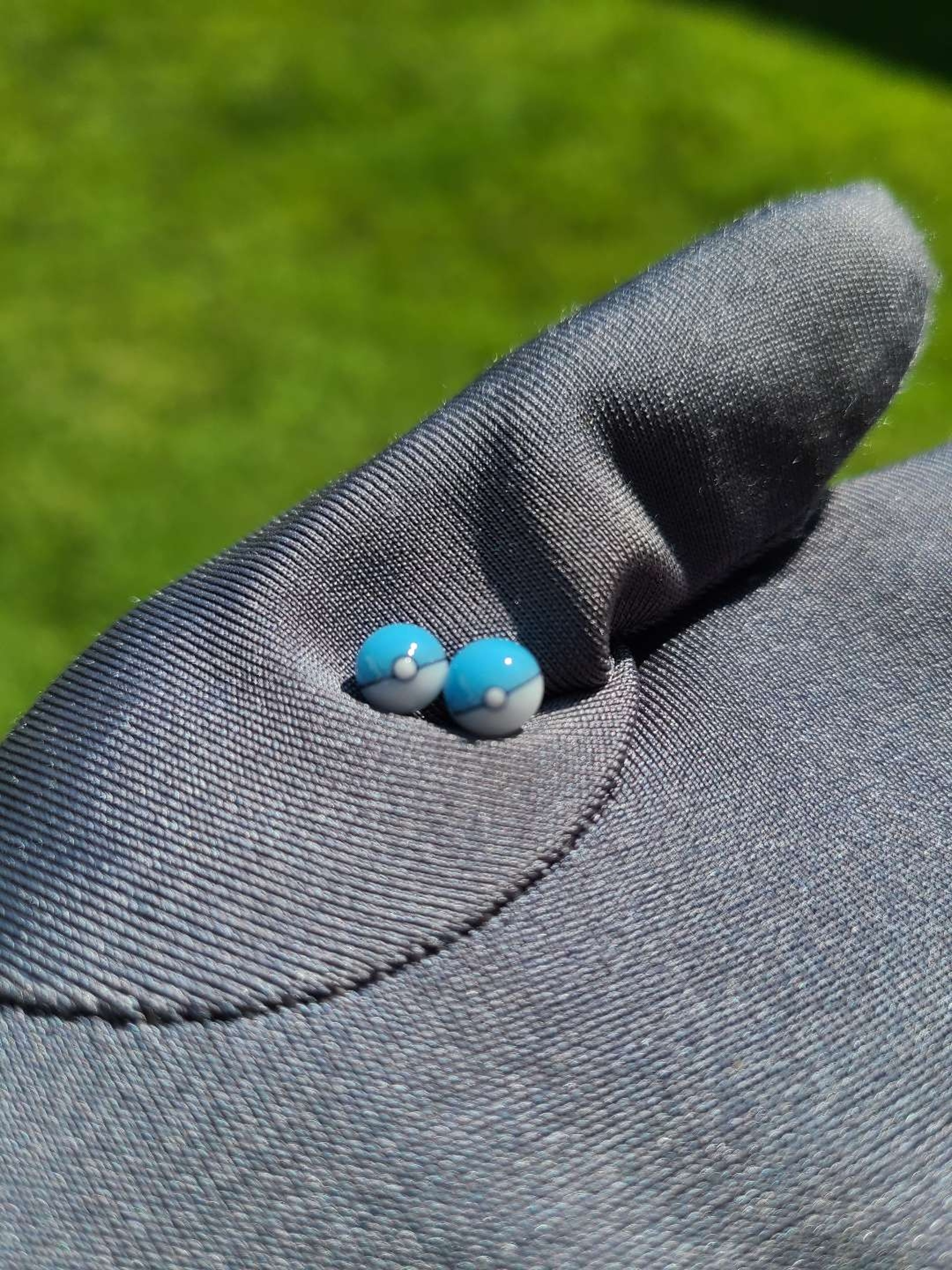 2 Blue Pokeball Terp Pearls image 0