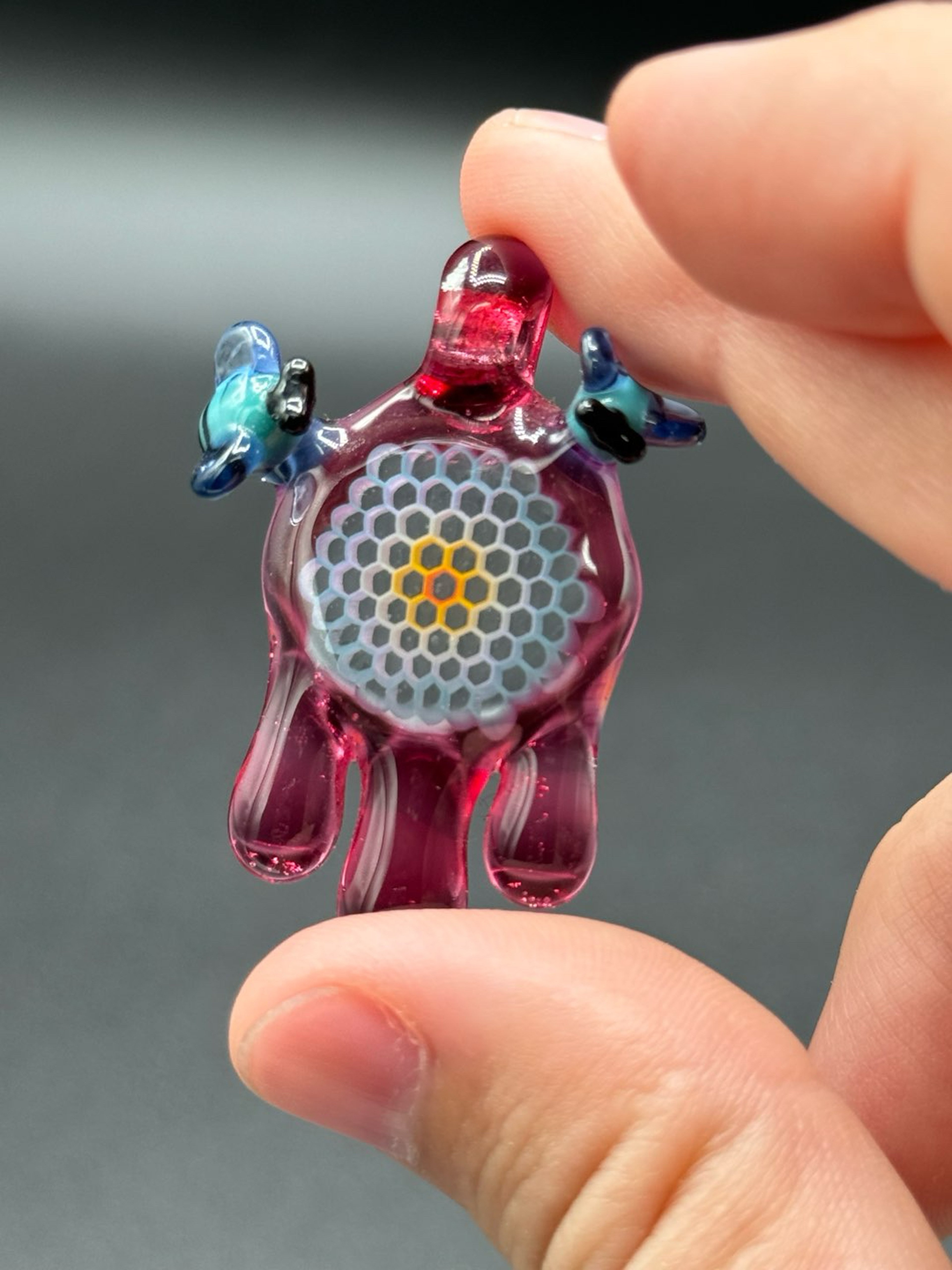 Preview pic of Gold Ruby Joe P Honeycomb Pendant
